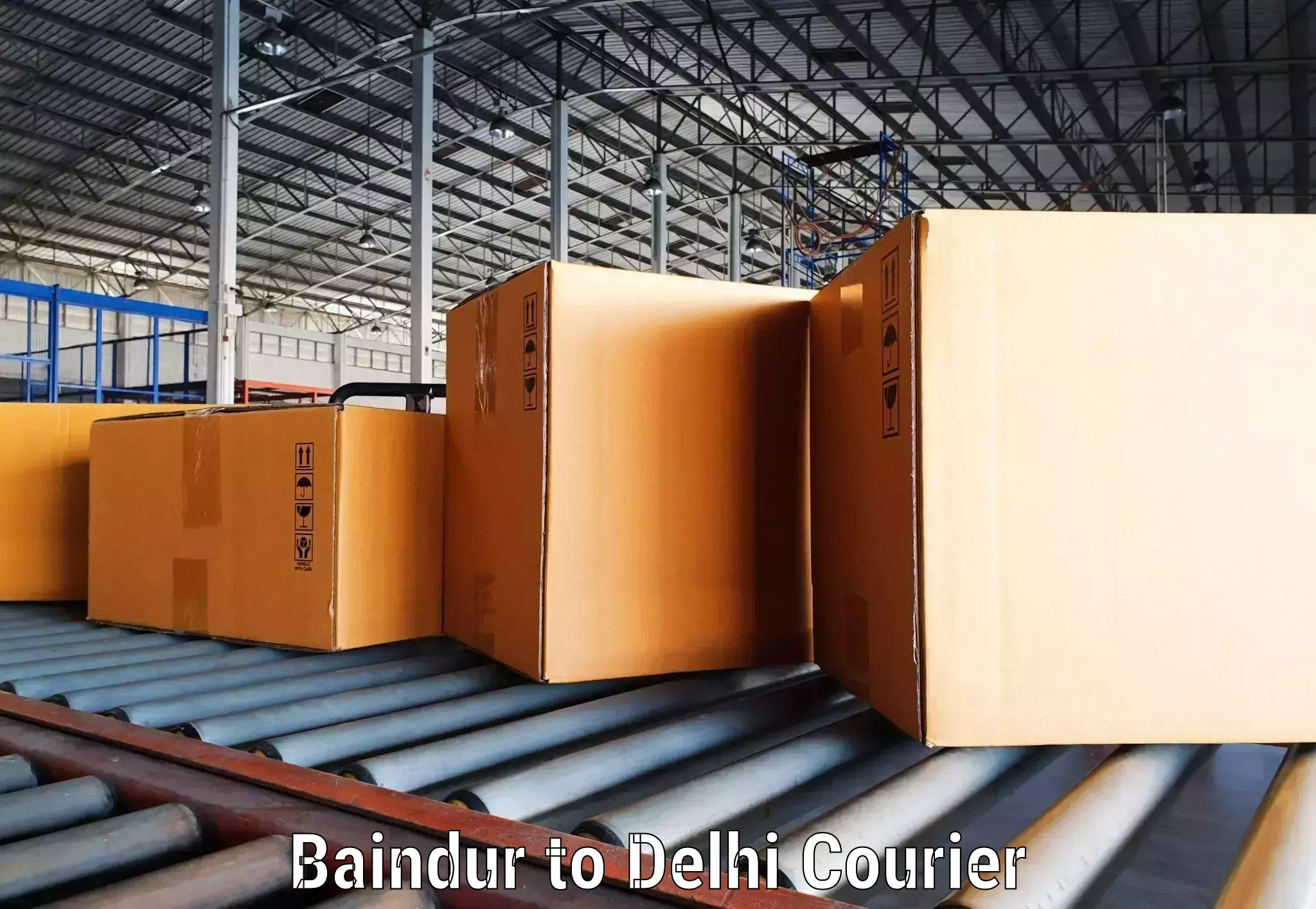 Smart shipping technology Baindur to Burari