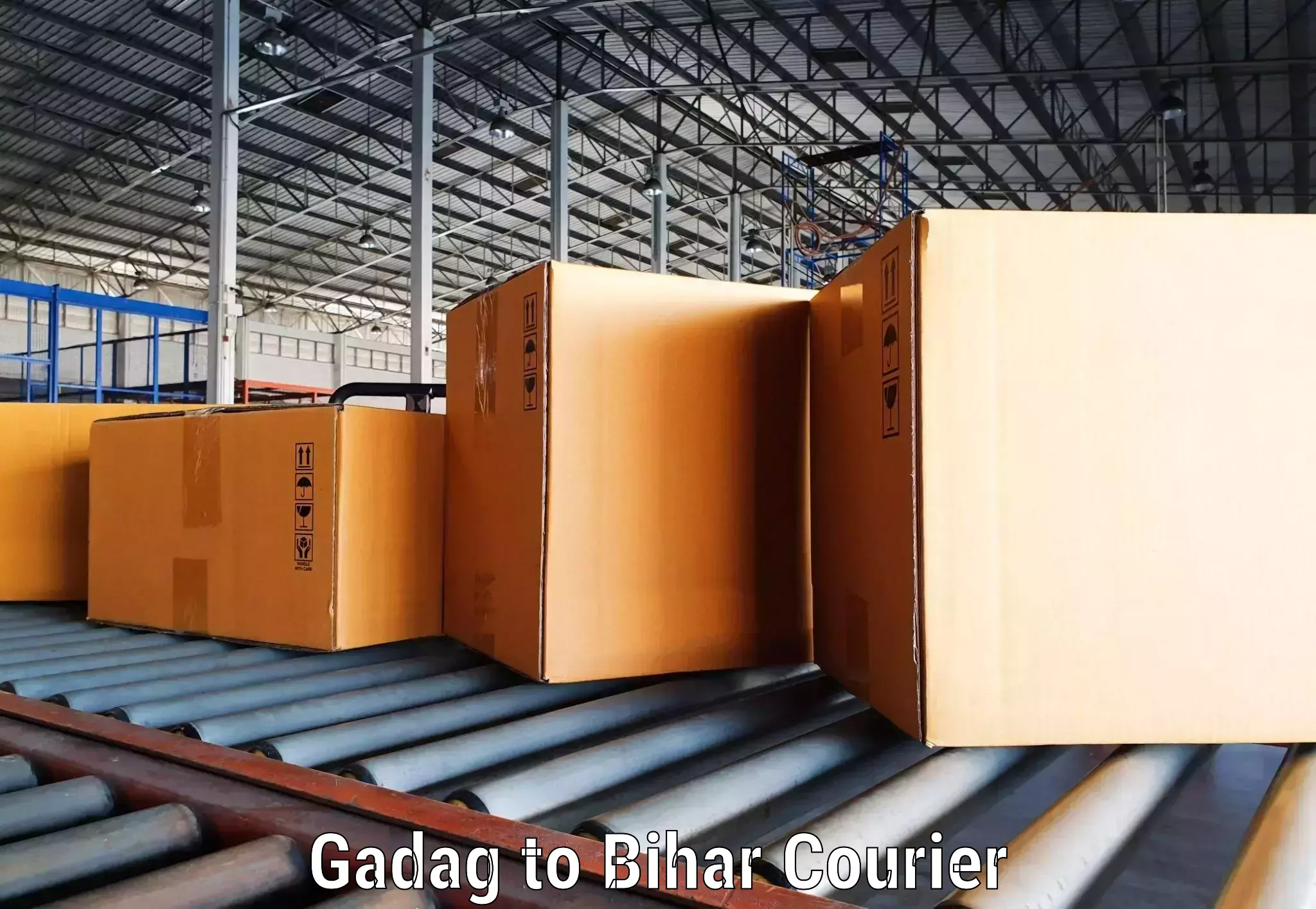Courier service partnerships Gadag to Bagaha