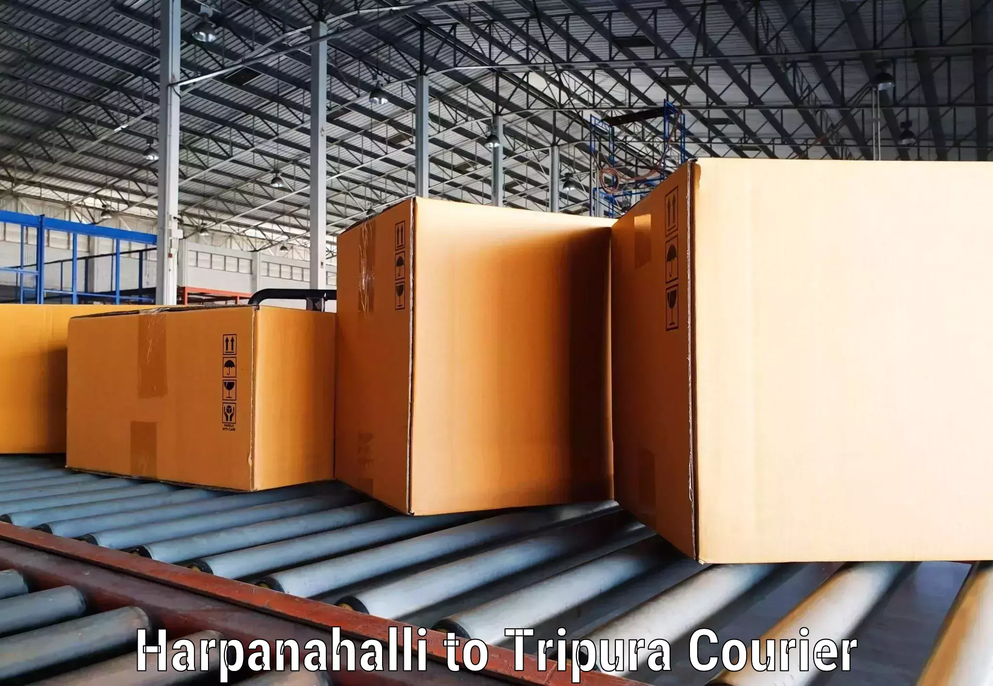 Online package tracking Harpanahalli to Tripura