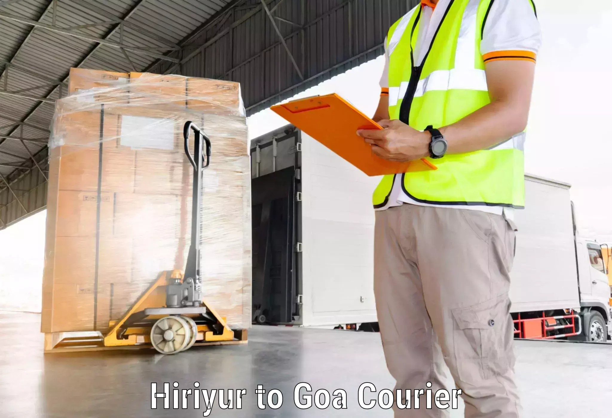 24-hour courier services Hiriyur to Mormugao Port