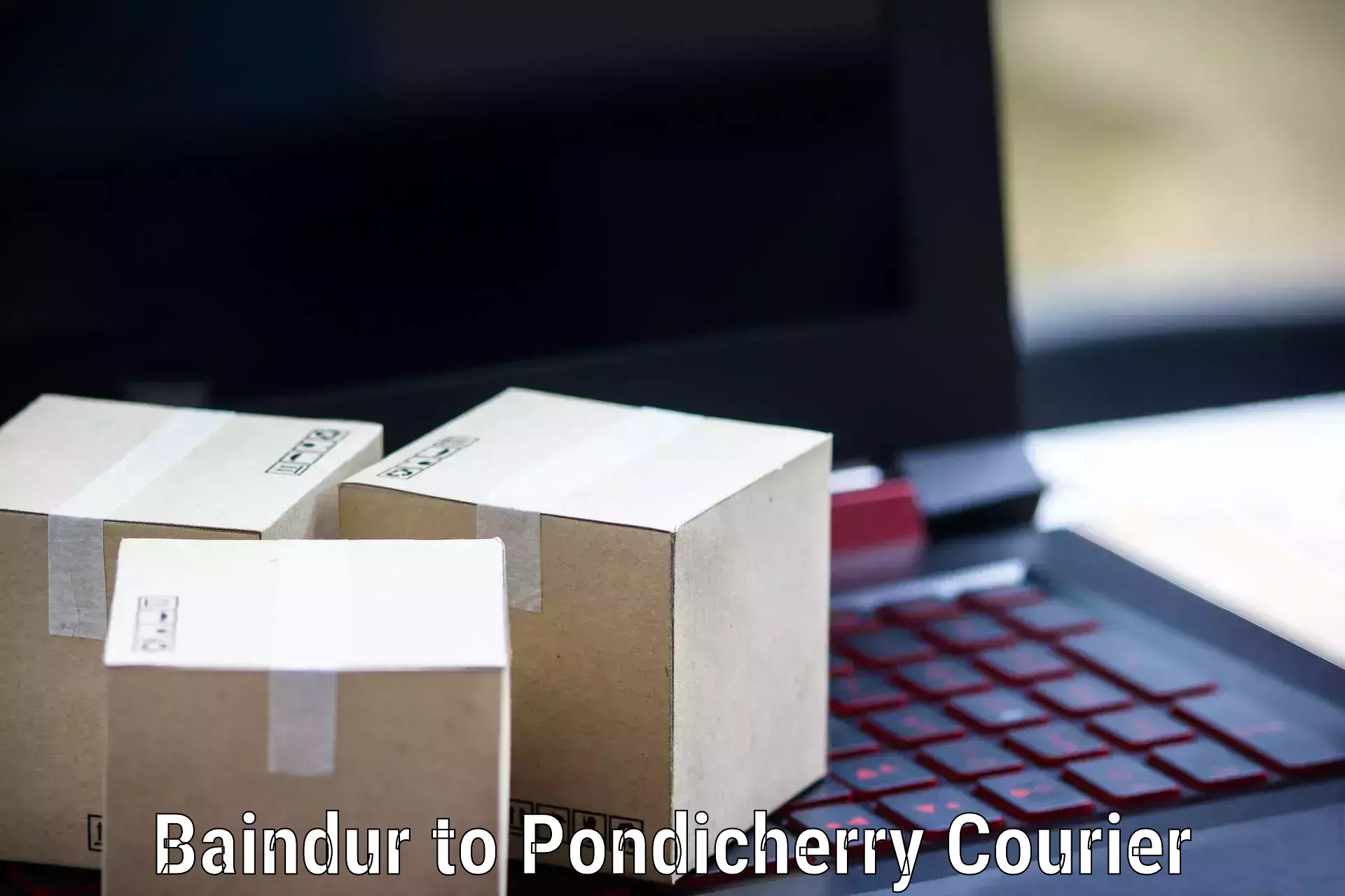 International parcel service Baindur to Pondicherry