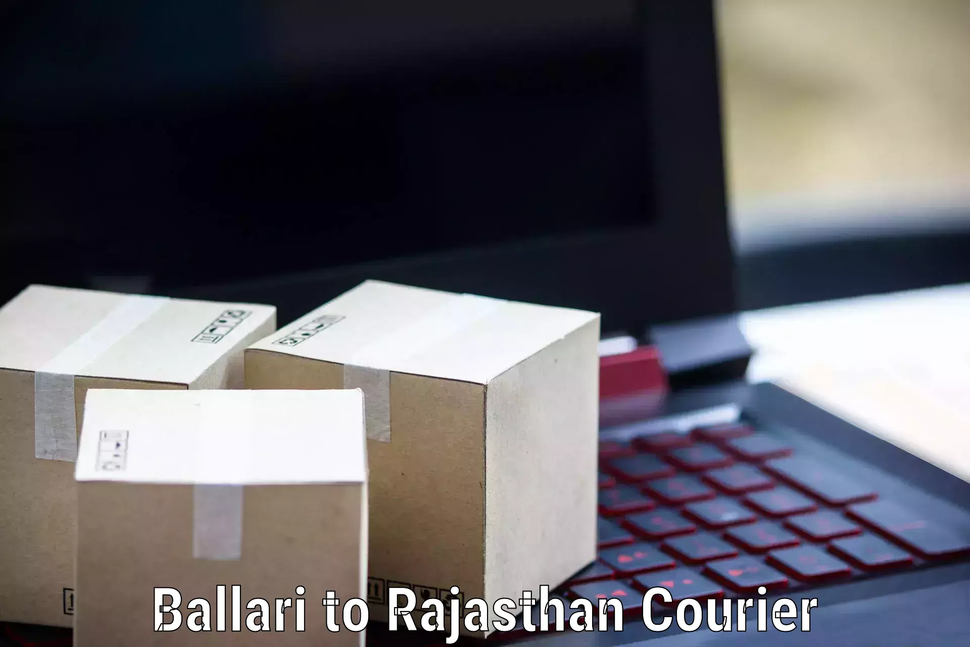 Global delivery options Ballari to Deoli Tonk