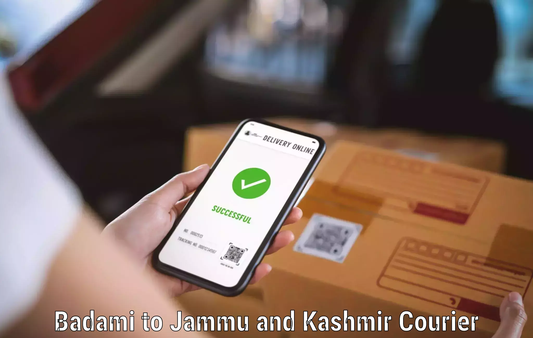 Multi-service courier options Badami to Jammu and Kashmir