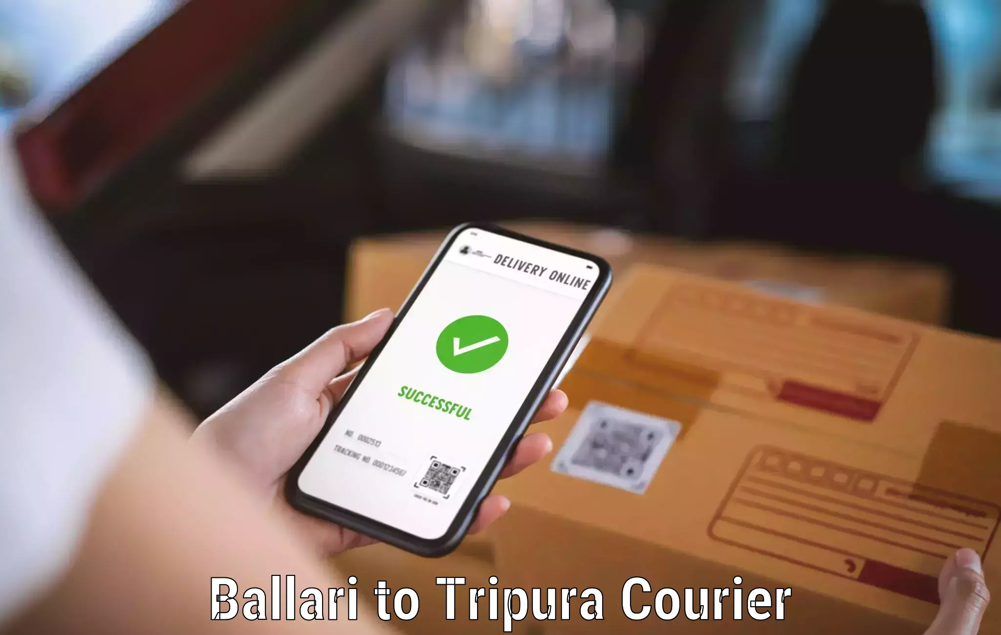 Bulk courier orders Ballari to Tripura