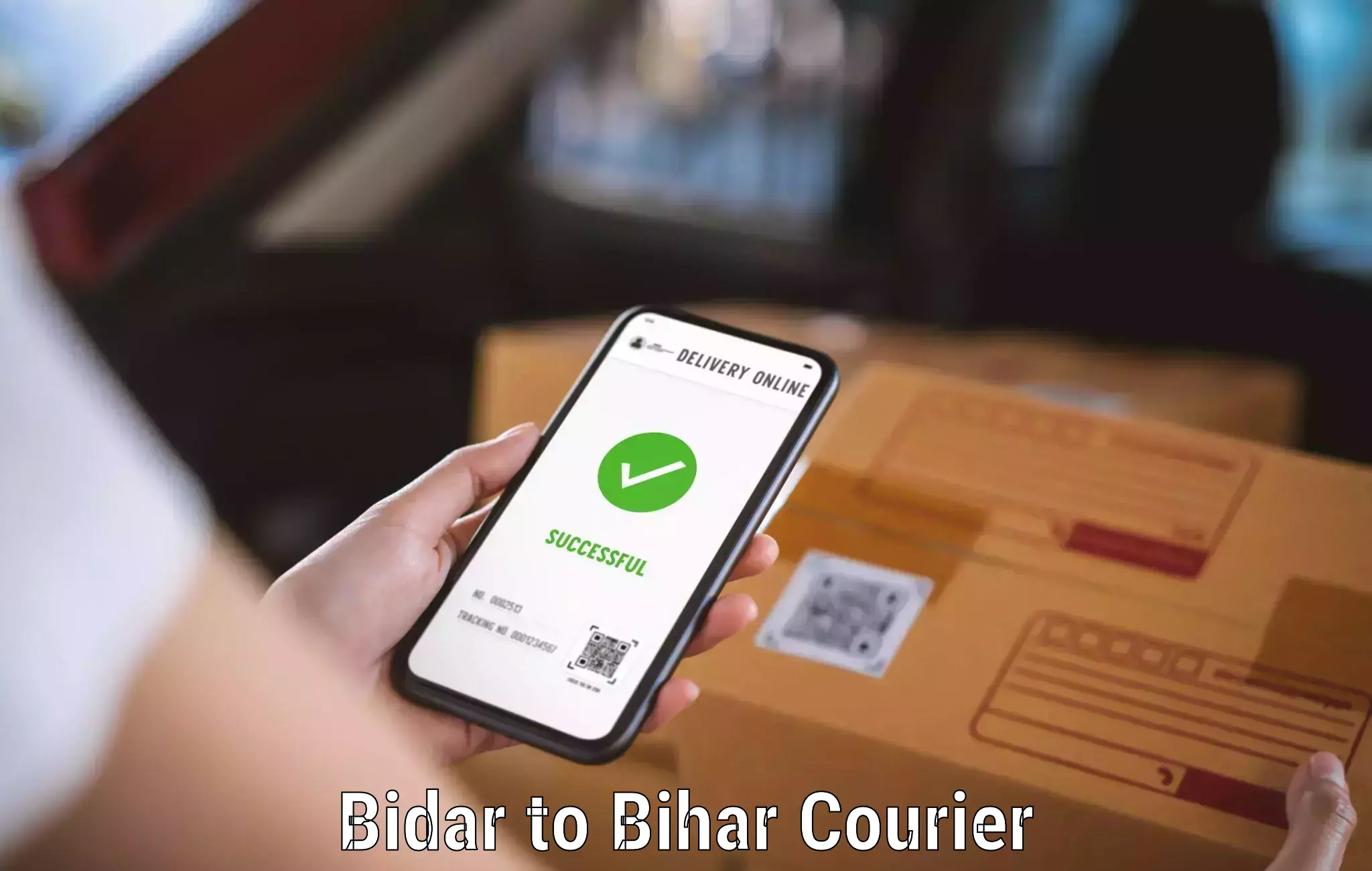 State-of-the-art courier technology Bidar to Munger