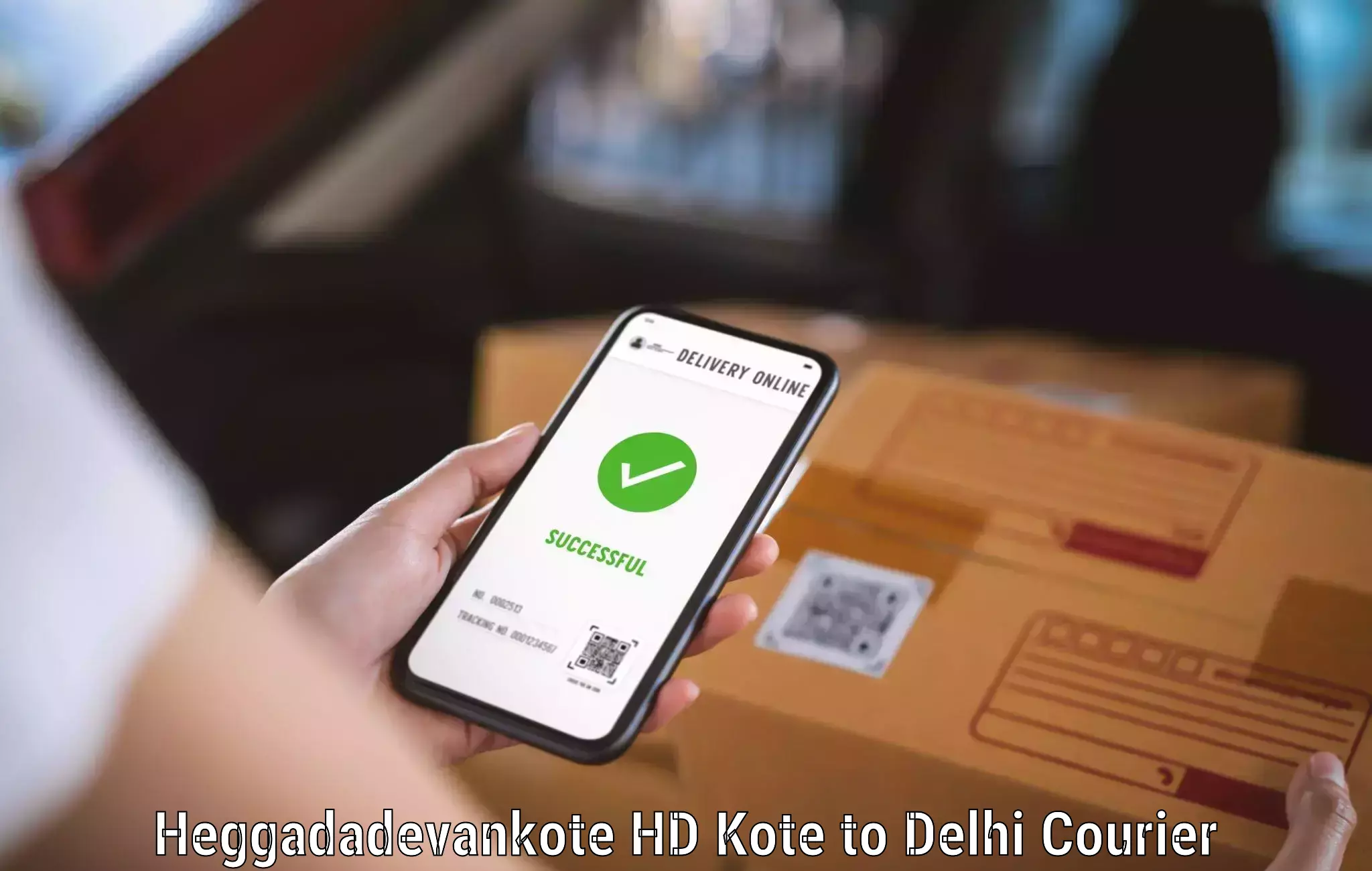 Reliable logistics providers Heggadadevankote HD Kote to Delhi Technological University DTU