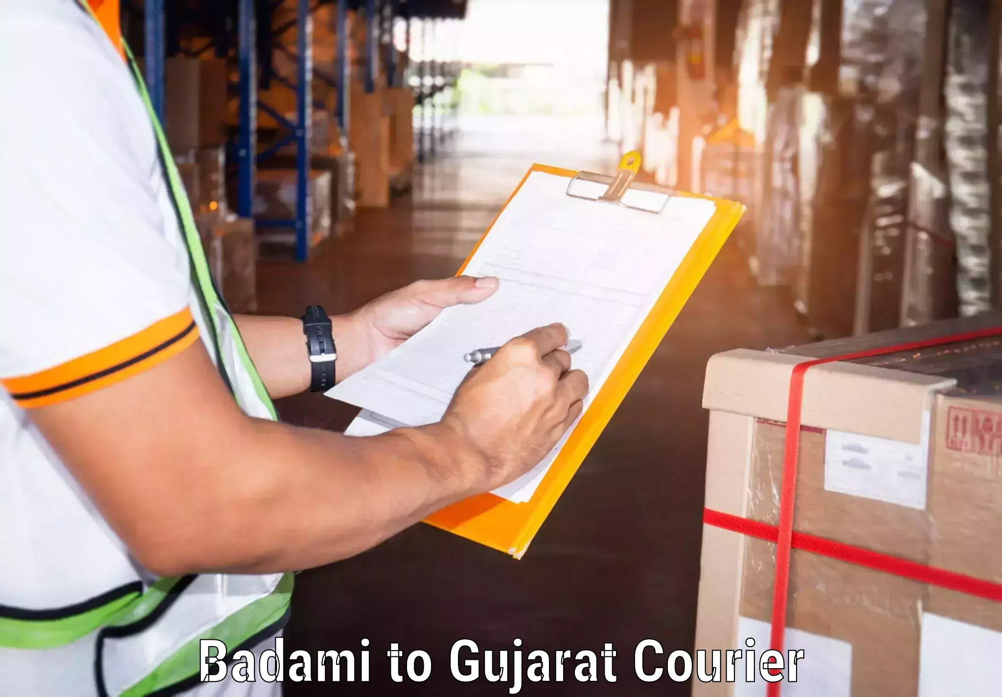 Postal and courier services Badami to Gujarat