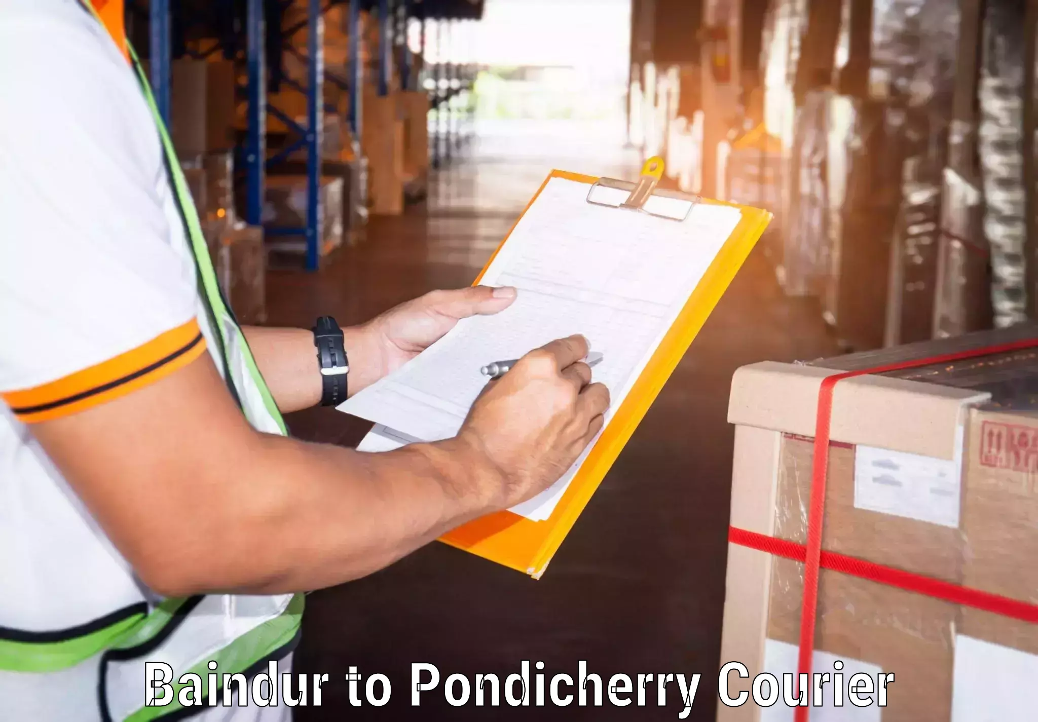 Nationwide courier service in Baindur to Pondicherry University