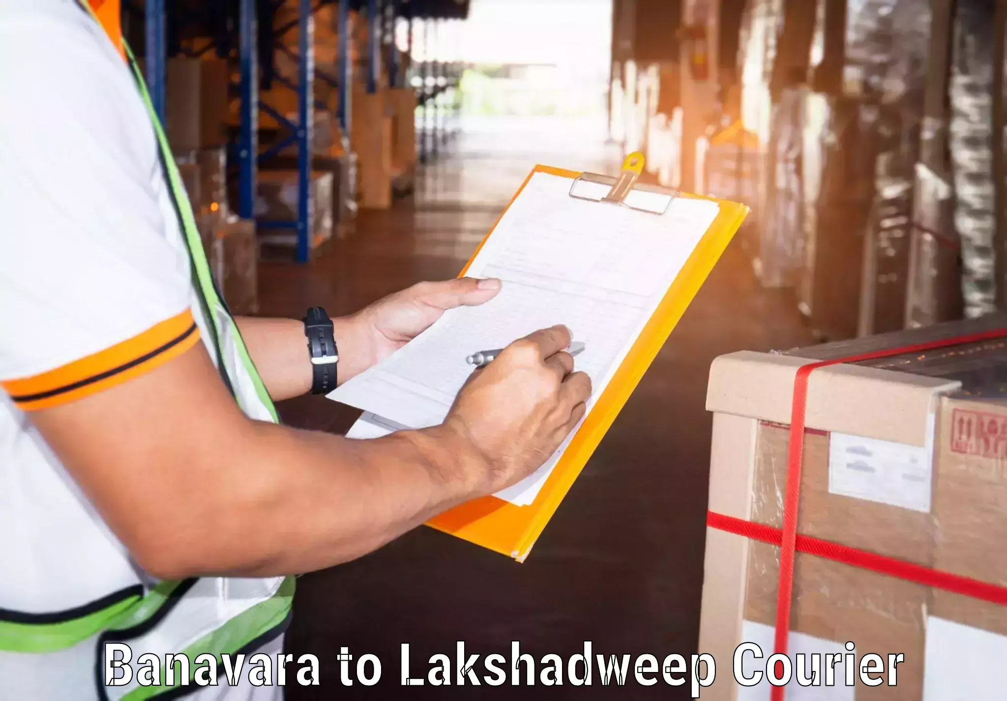 24-hour courier service Banavara to Lakshadweep