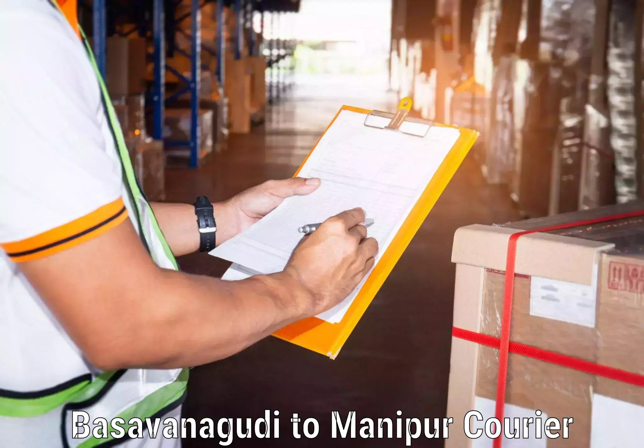 Optimized courier strategies Basavanagudi to Kakching