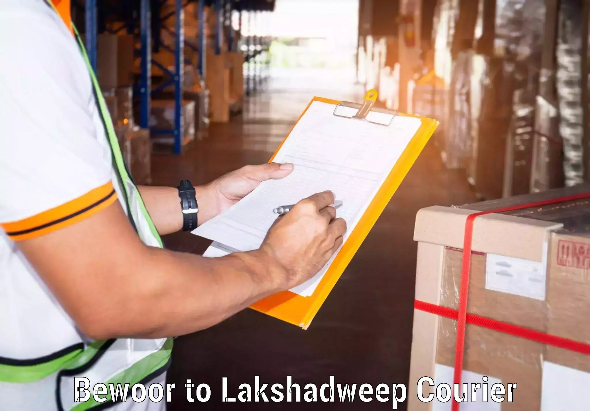 Courier service partnerships Bewoor to Lakshadweep
