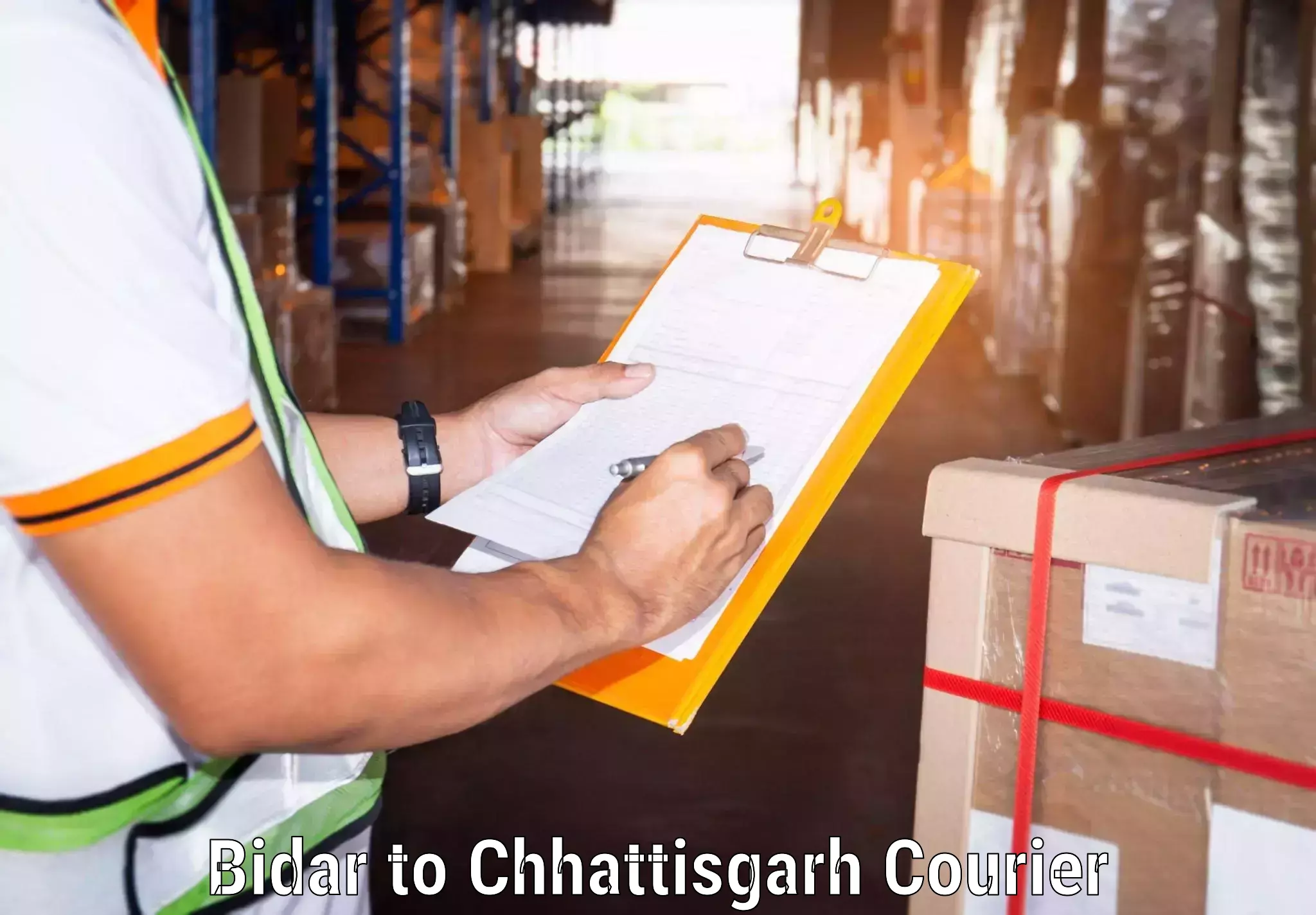 Cost-effective courier options in Bidar to Chhattisgarh