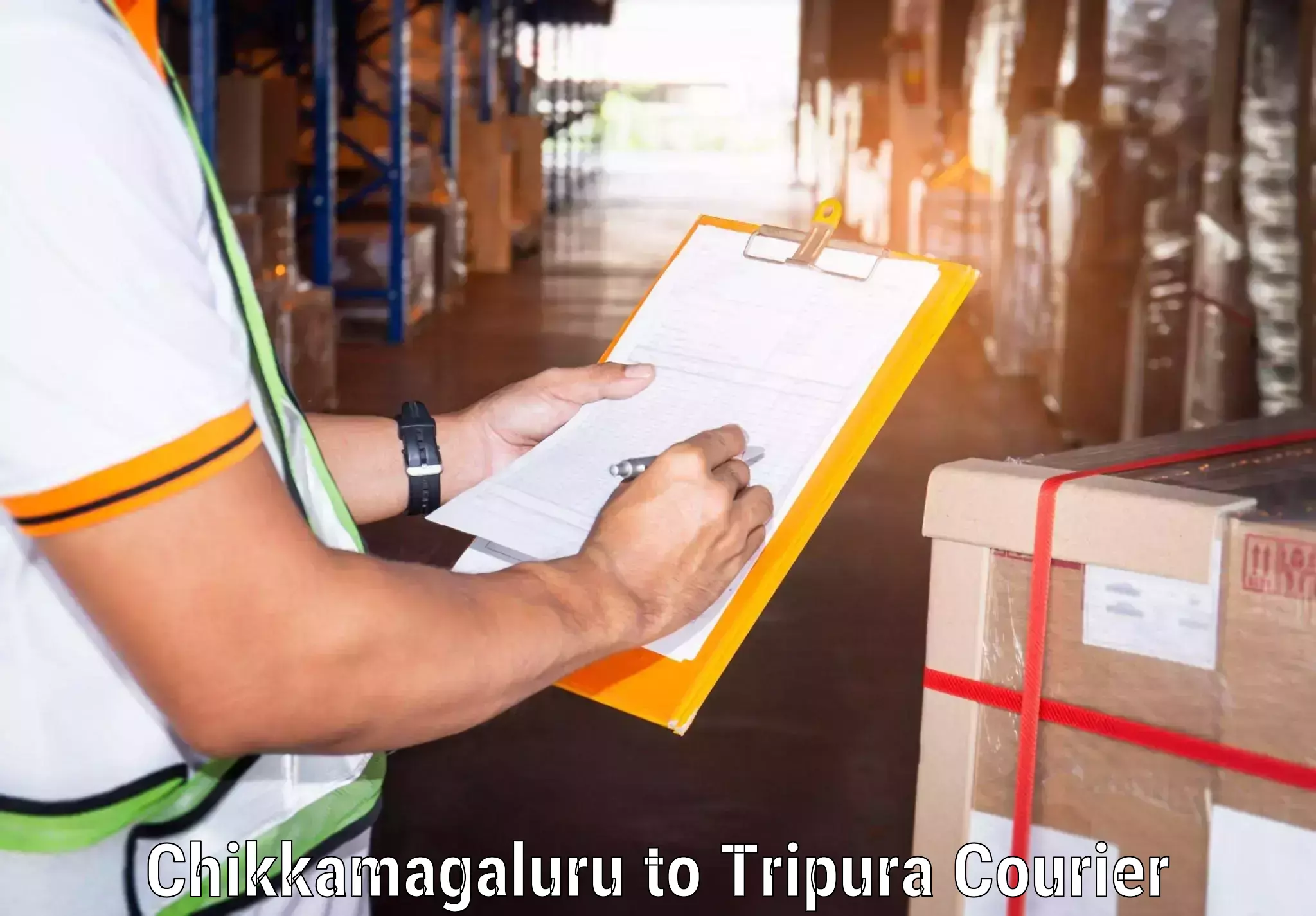 High-speed parcel service Chikkamagaluru to Tripura