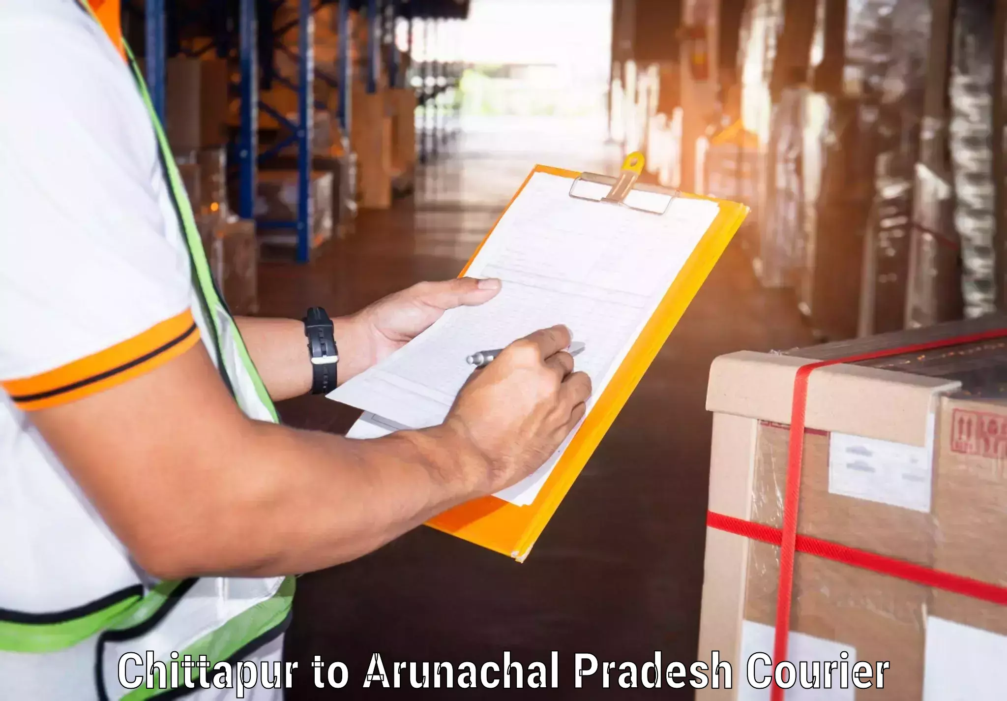 Efficient logistics management Chittapur to Likabali