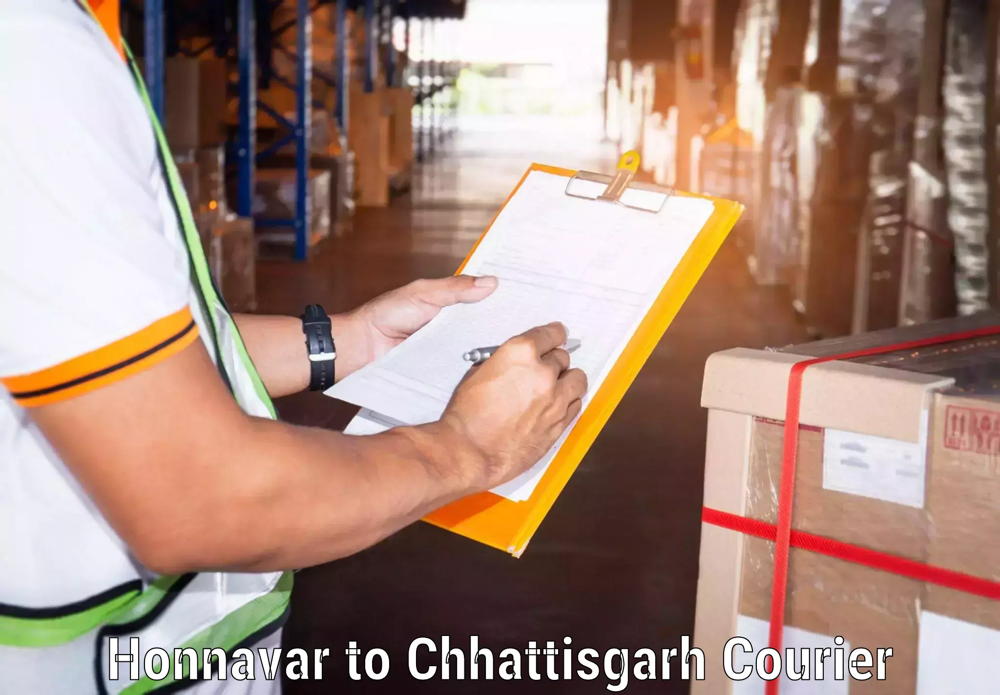 24-hour courier services Honnavar to Korea Chhattisgarh
