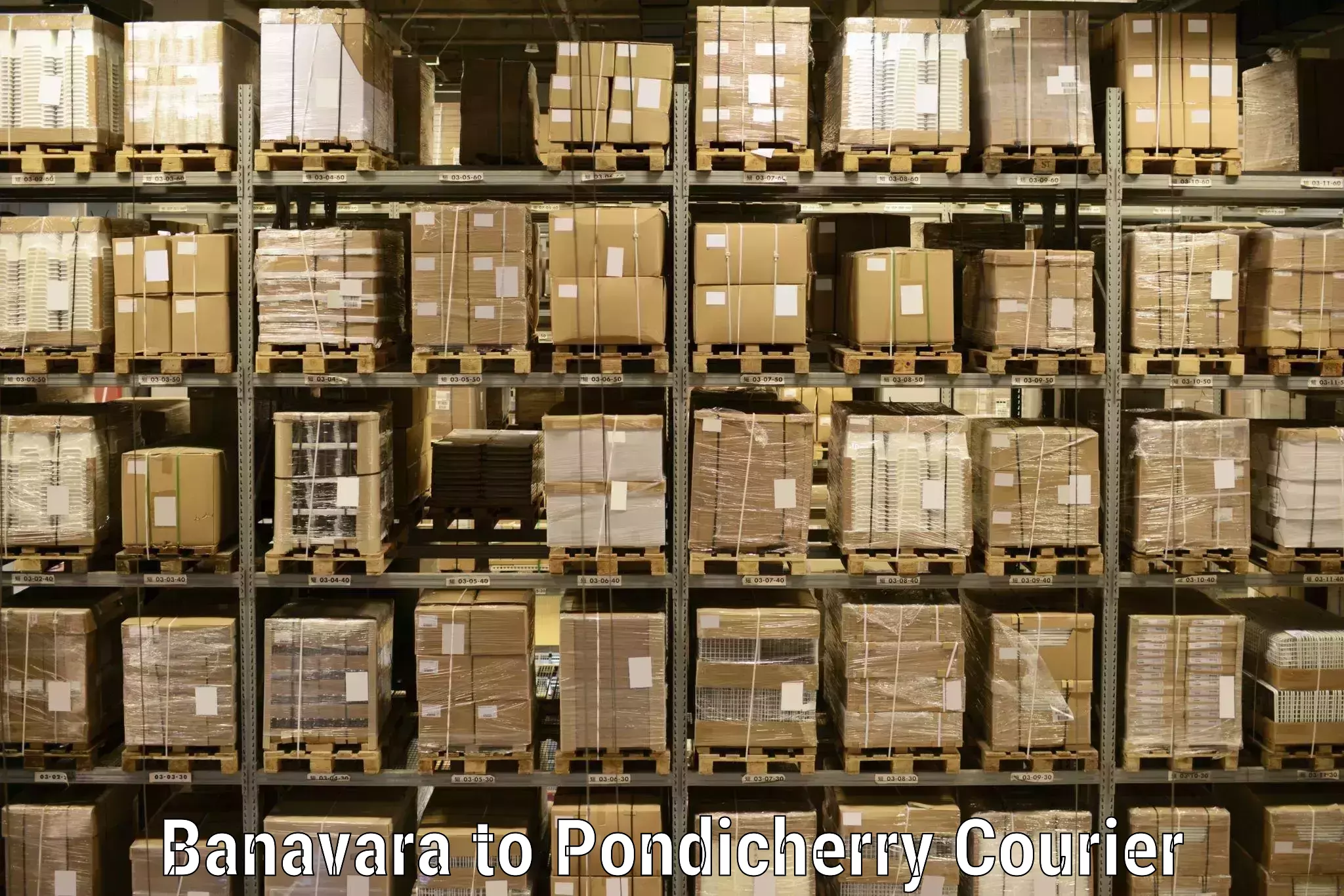 24-hour courier services Banavara to Pondicherry University