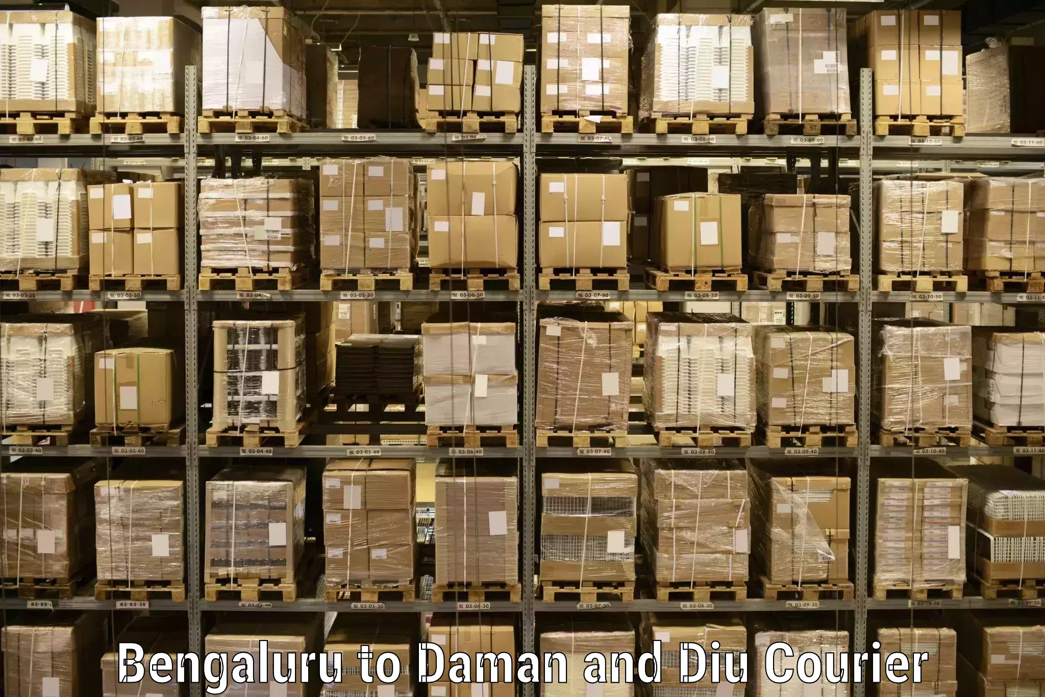 Flexible delivery schedules Bengaluru to Daman and Diu