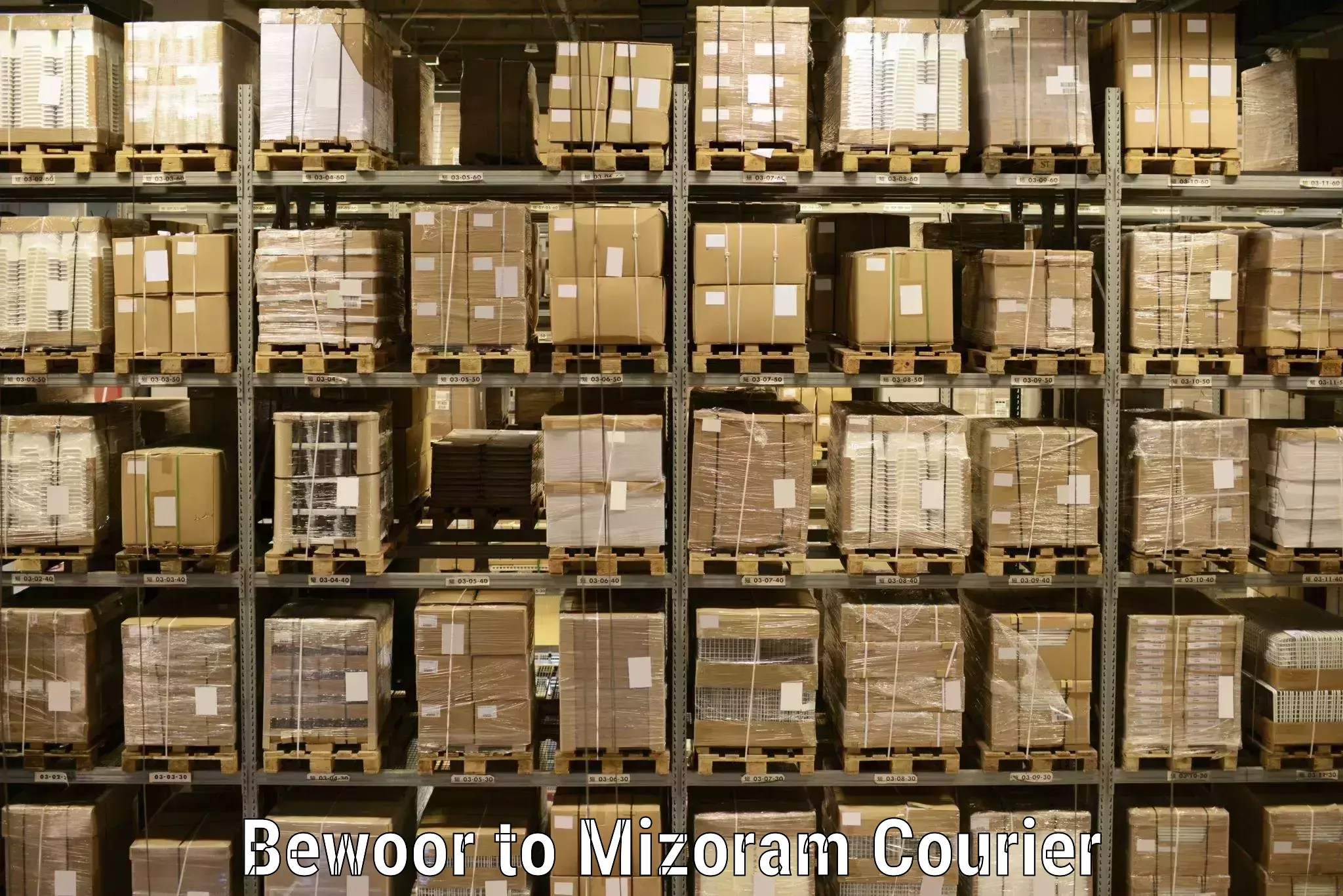 Express mail service Bewoor to Mizoram