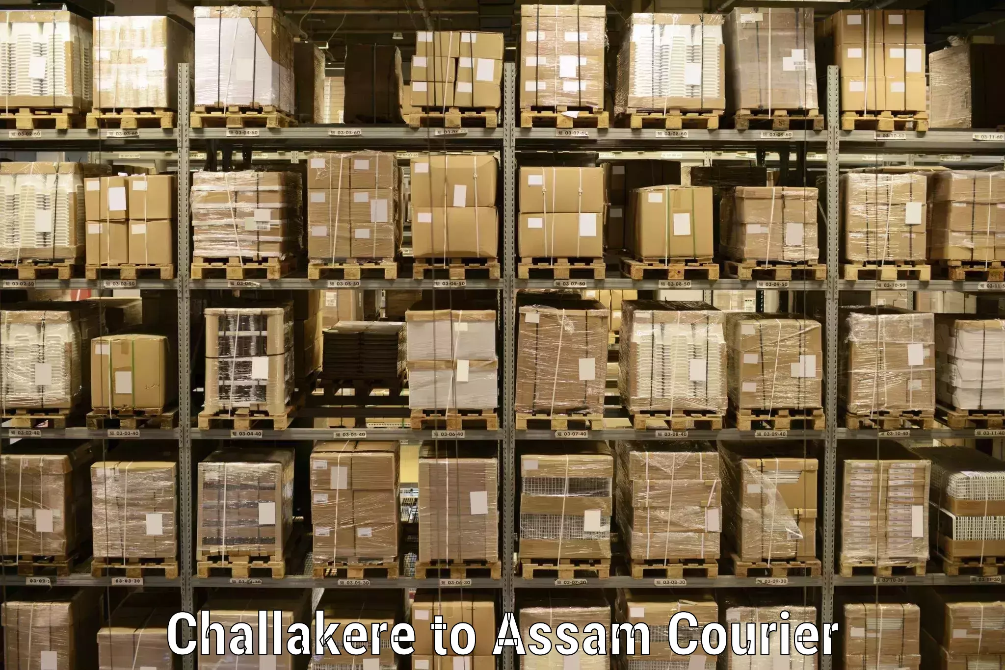 International parcel service in Challakere to Assam University Silchar