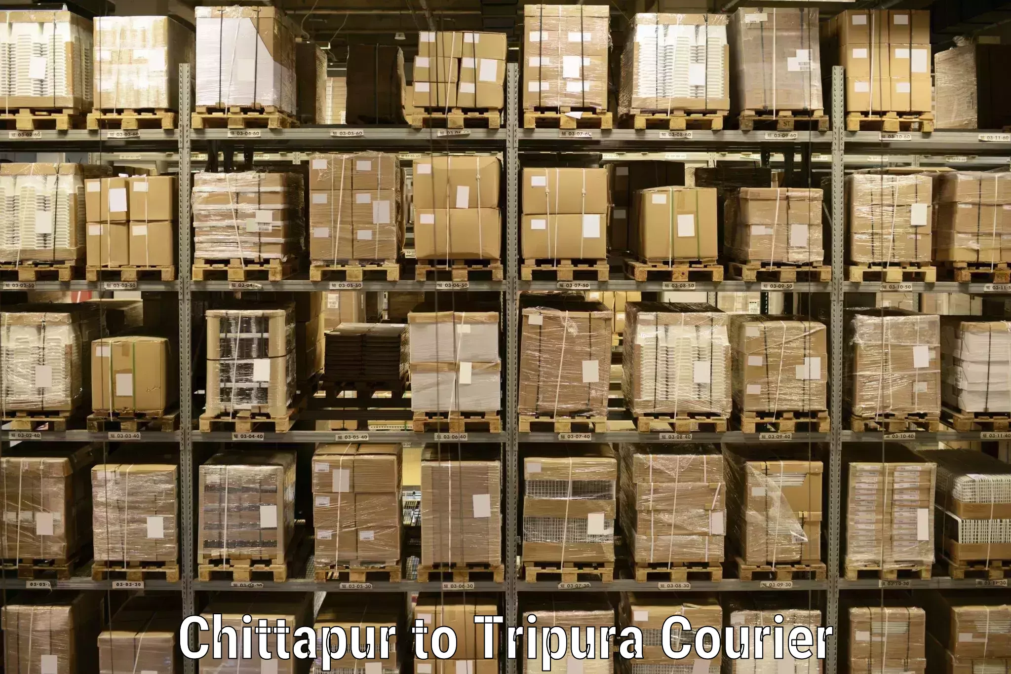 24-hour courier service Chittapur to IIIT Agartala
