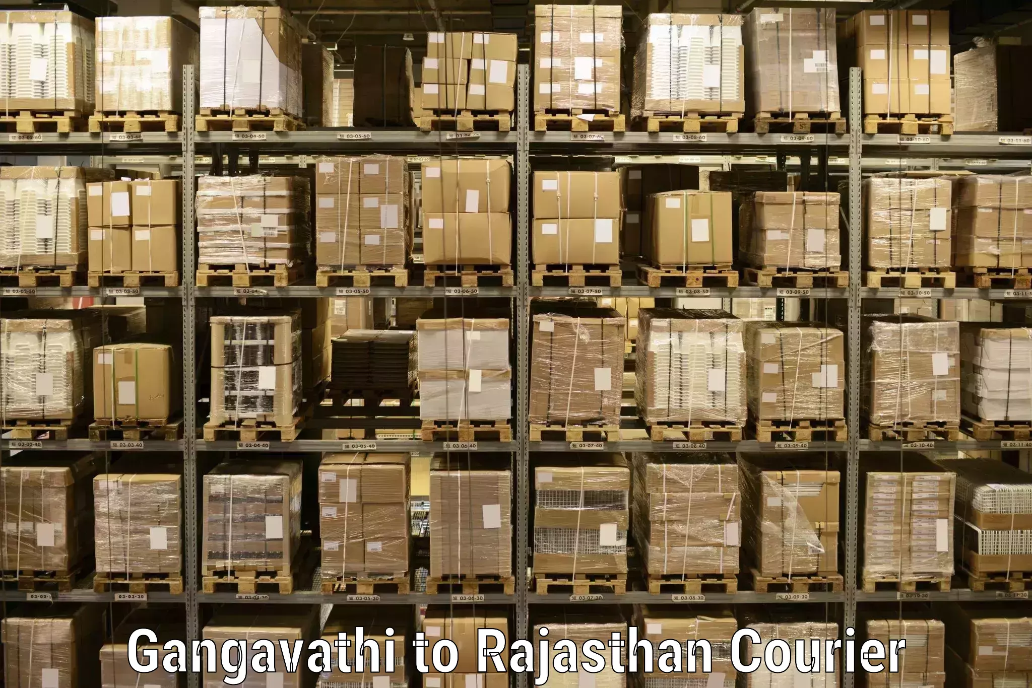 Optimized shipping routes Gangavathi to Baran
