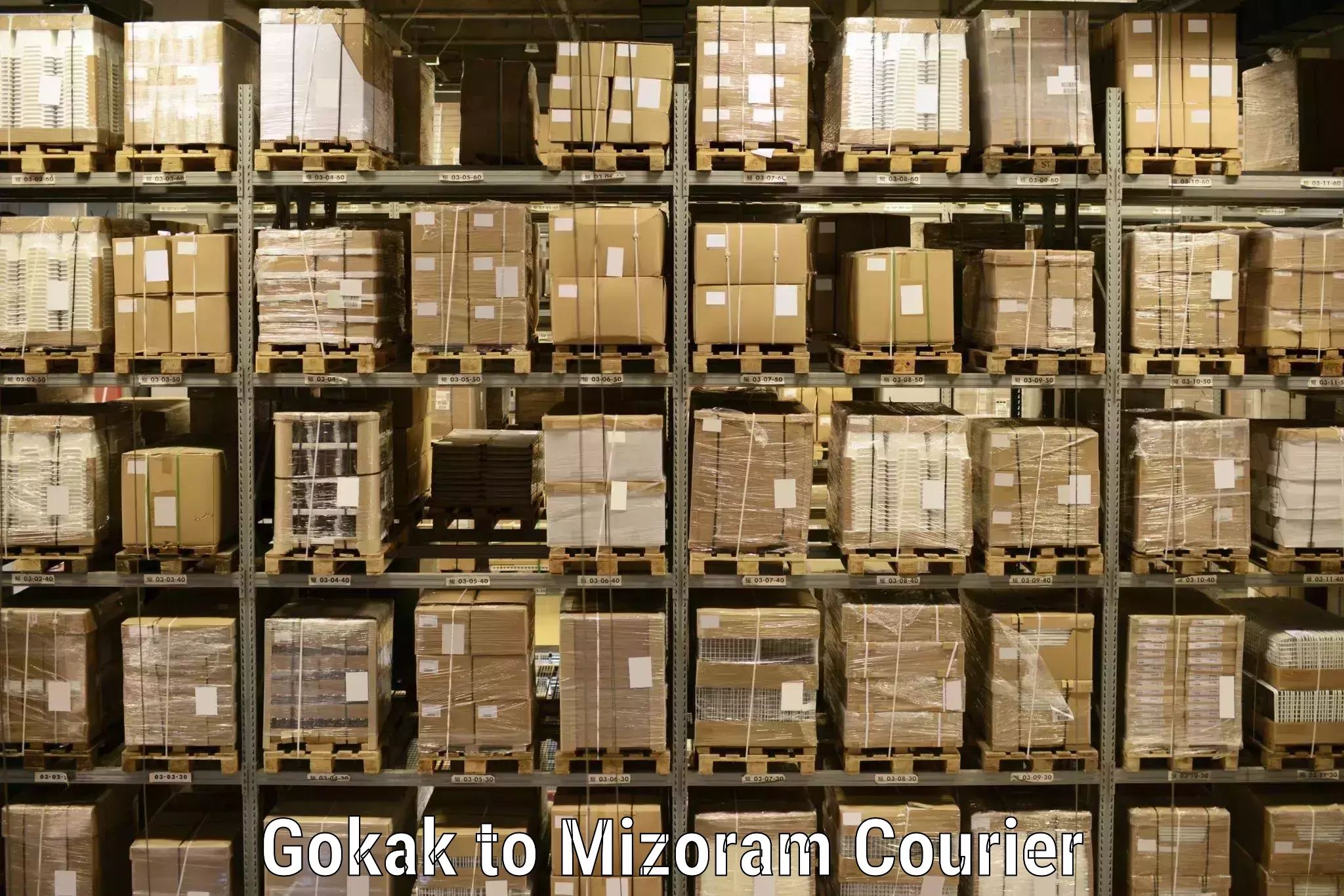 Online shipping calculator Gokak to Mizoram