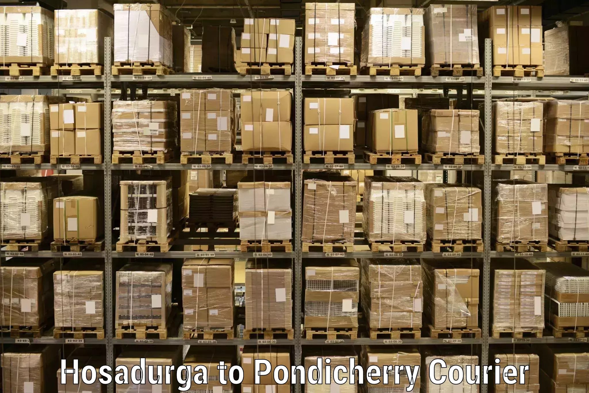 Punctual parcel services Hosadurga to Pondicherry University