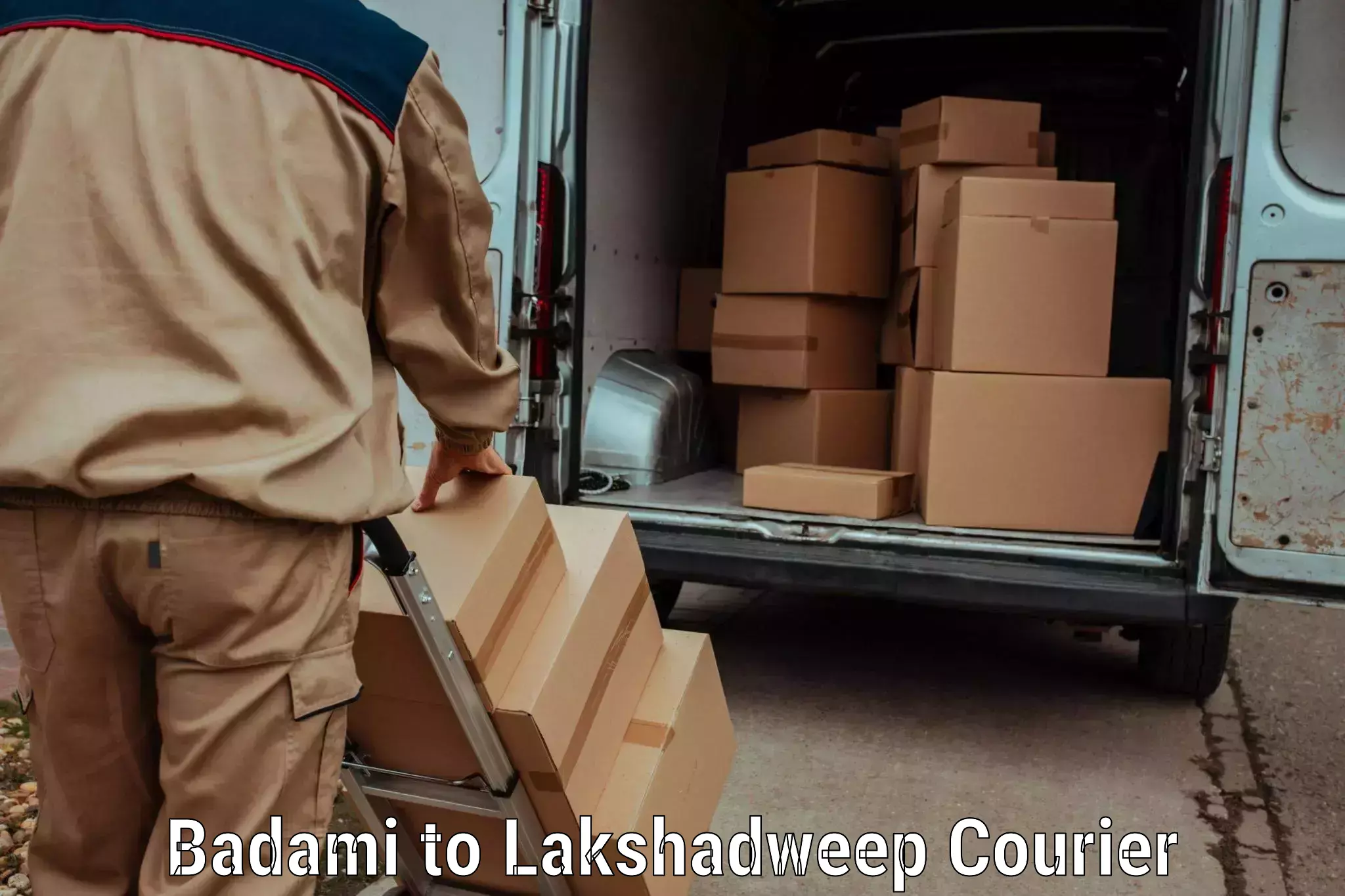 Express courier facilities Badami to Lakshadweep