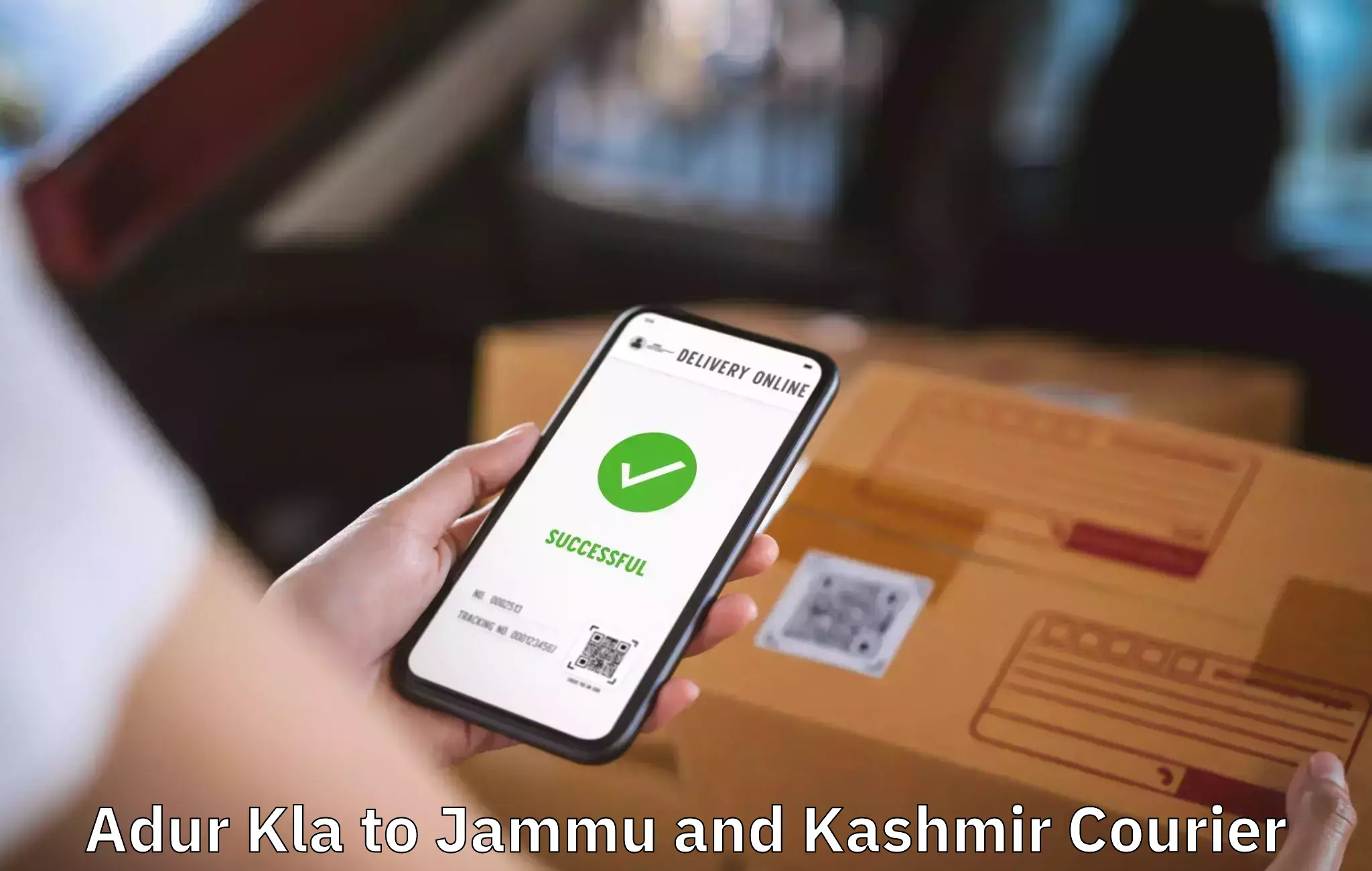Furniture transport and storage Adur Kla to Jammu and Kashmir