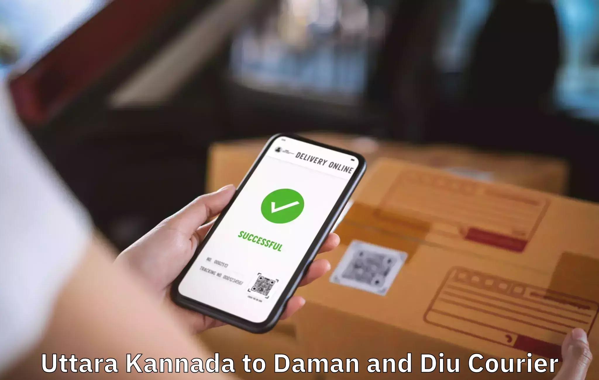 Custom moving and storage Uttara Kannada to Diu
