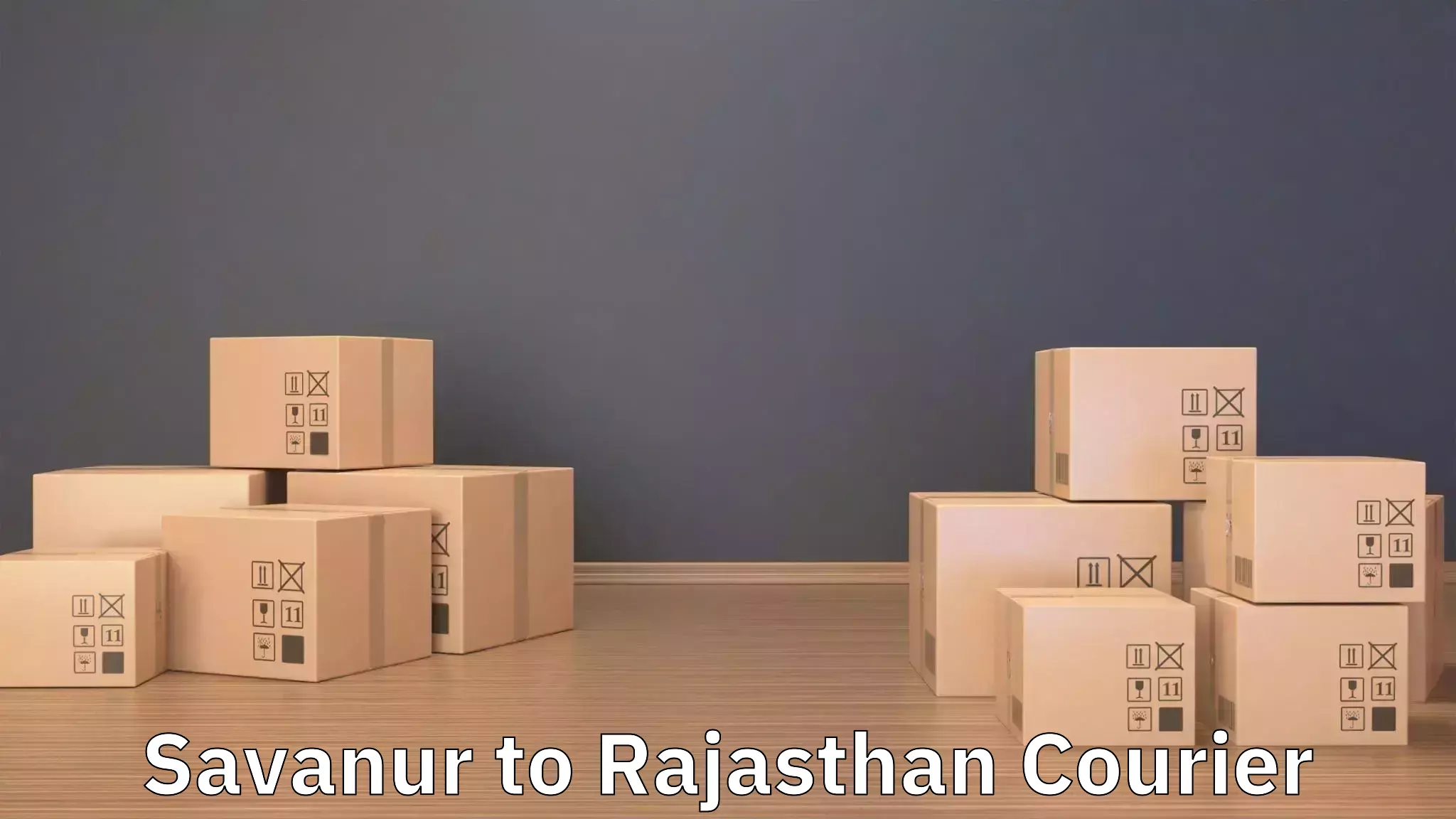 Long-distance household transport Savanur to Rajgarh Rajasthan