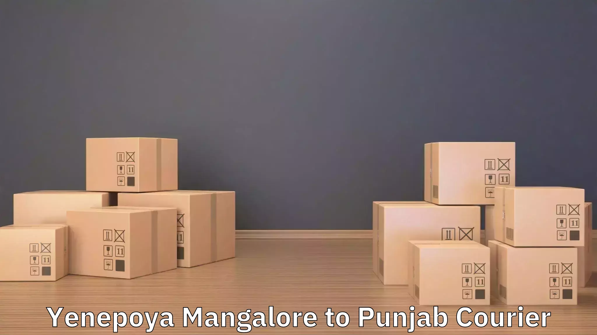 Furniture transport service Yenepoya Mangalore to Central University of Punjab Bathinda