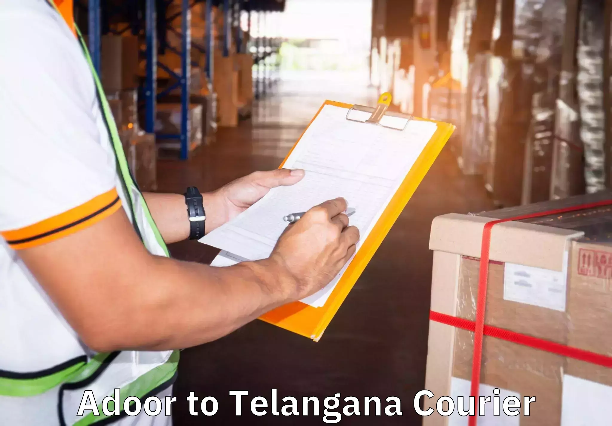 Affordable relocation services in Adoor to Telangana