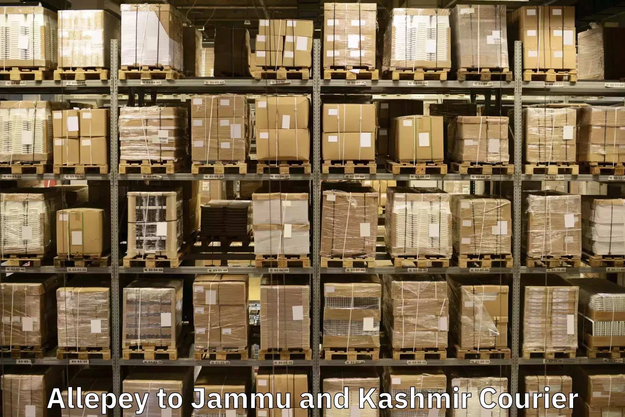Safe furniture transport in Allepey to Srinagar Kashmir