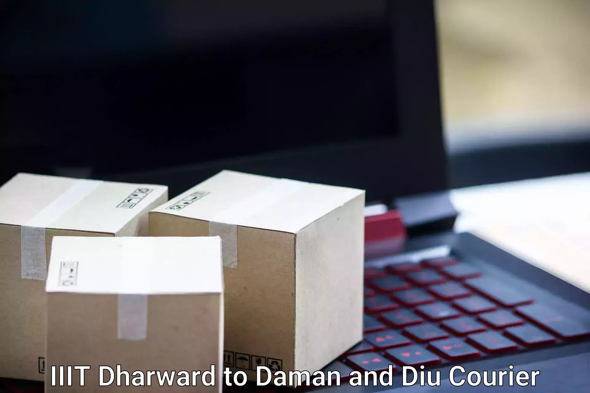 Luggage shipping planner IIIT Dharward to Daman