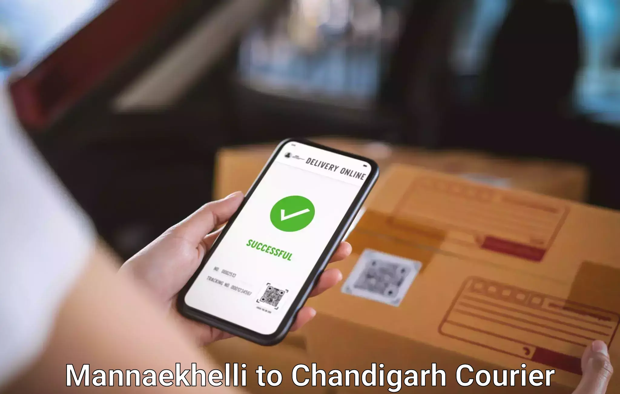Luggage transit service Mannaekhelli to Chandigarh