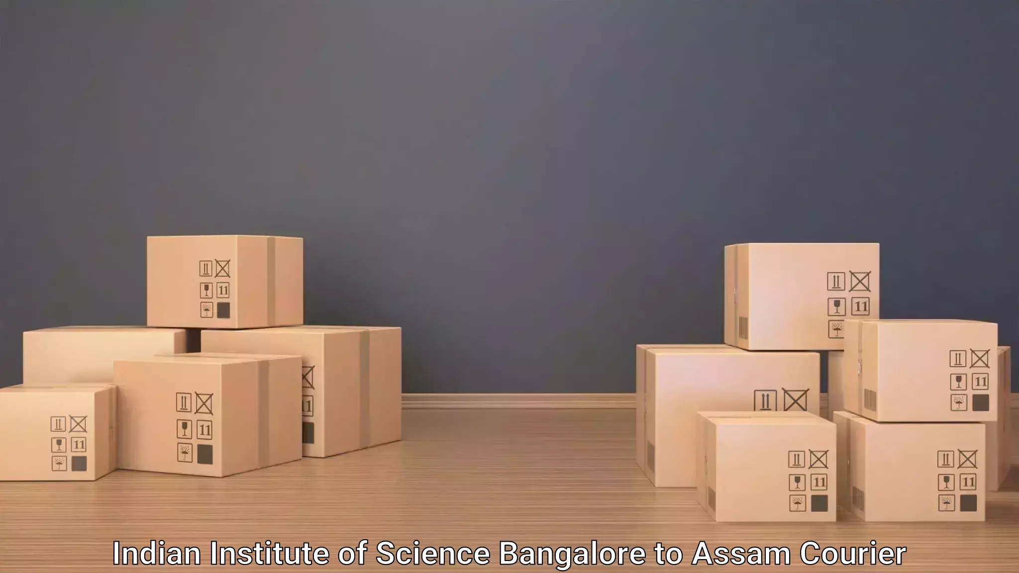 Door to door luggage delivery Indian Institute of Science Bangalore to Dergaon