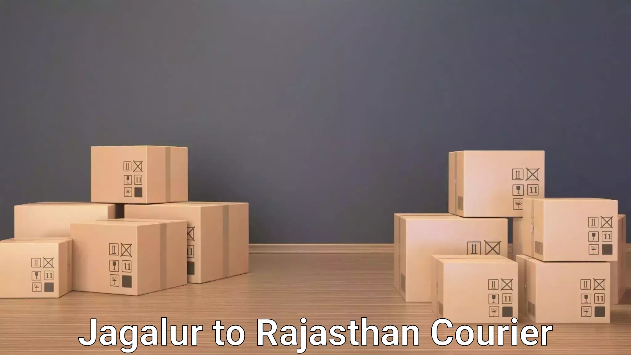 Baggage courier optimization Jagalur to Reengus