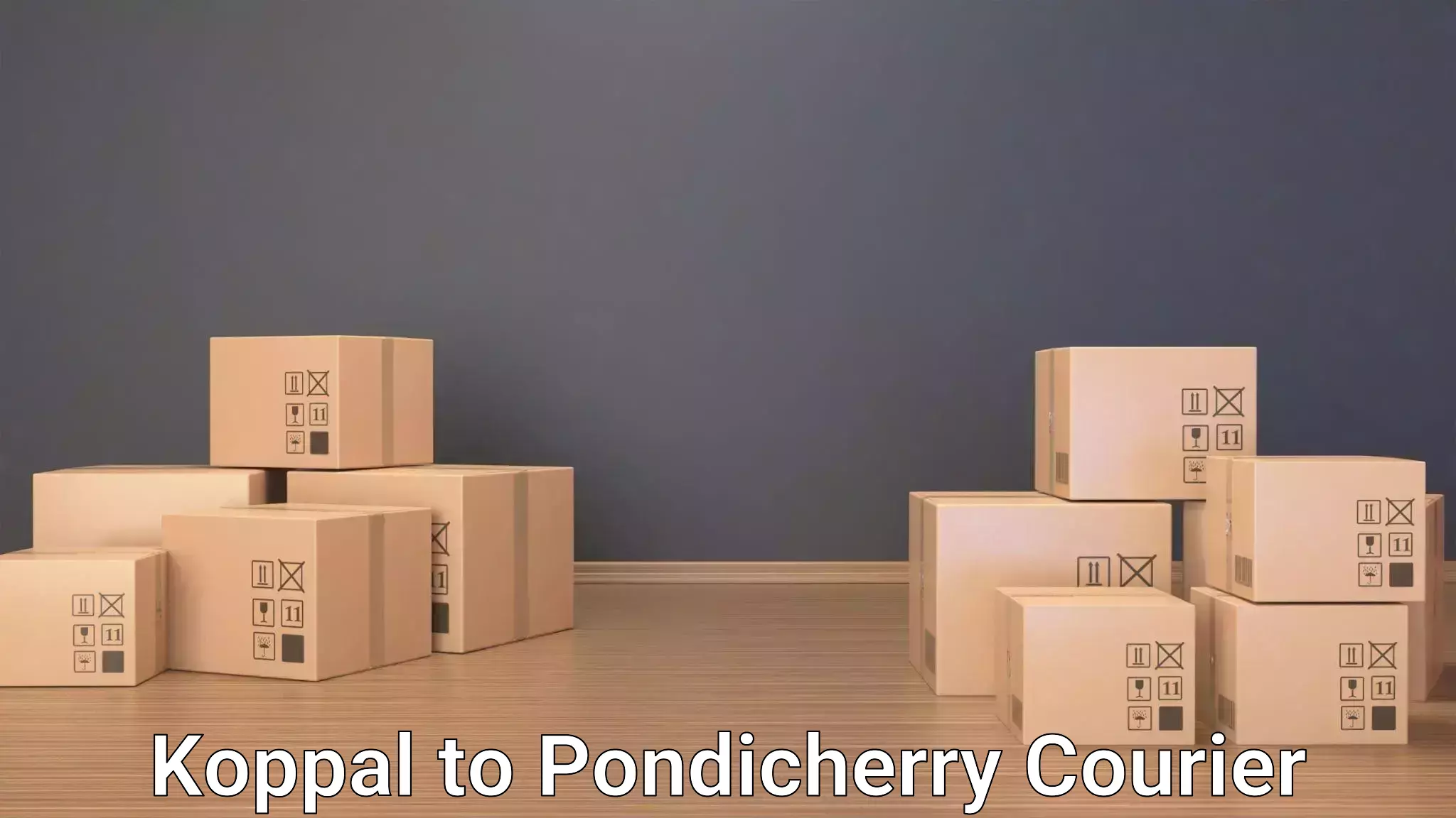 Luggage delivery news Koppal to Pondicherry