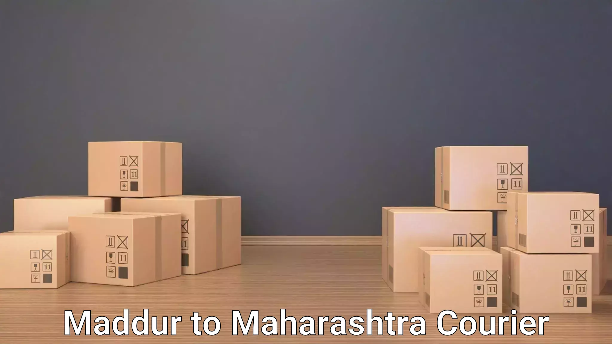 Baggage delivery scheduling Maddur to Maharashtra