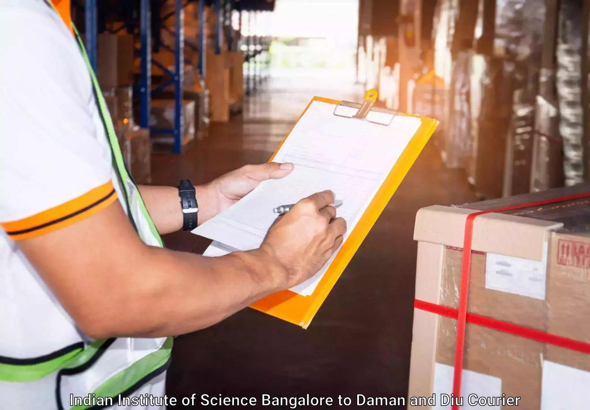 Luggage delivery system in Indian Institute of Science Bangalore to Daman