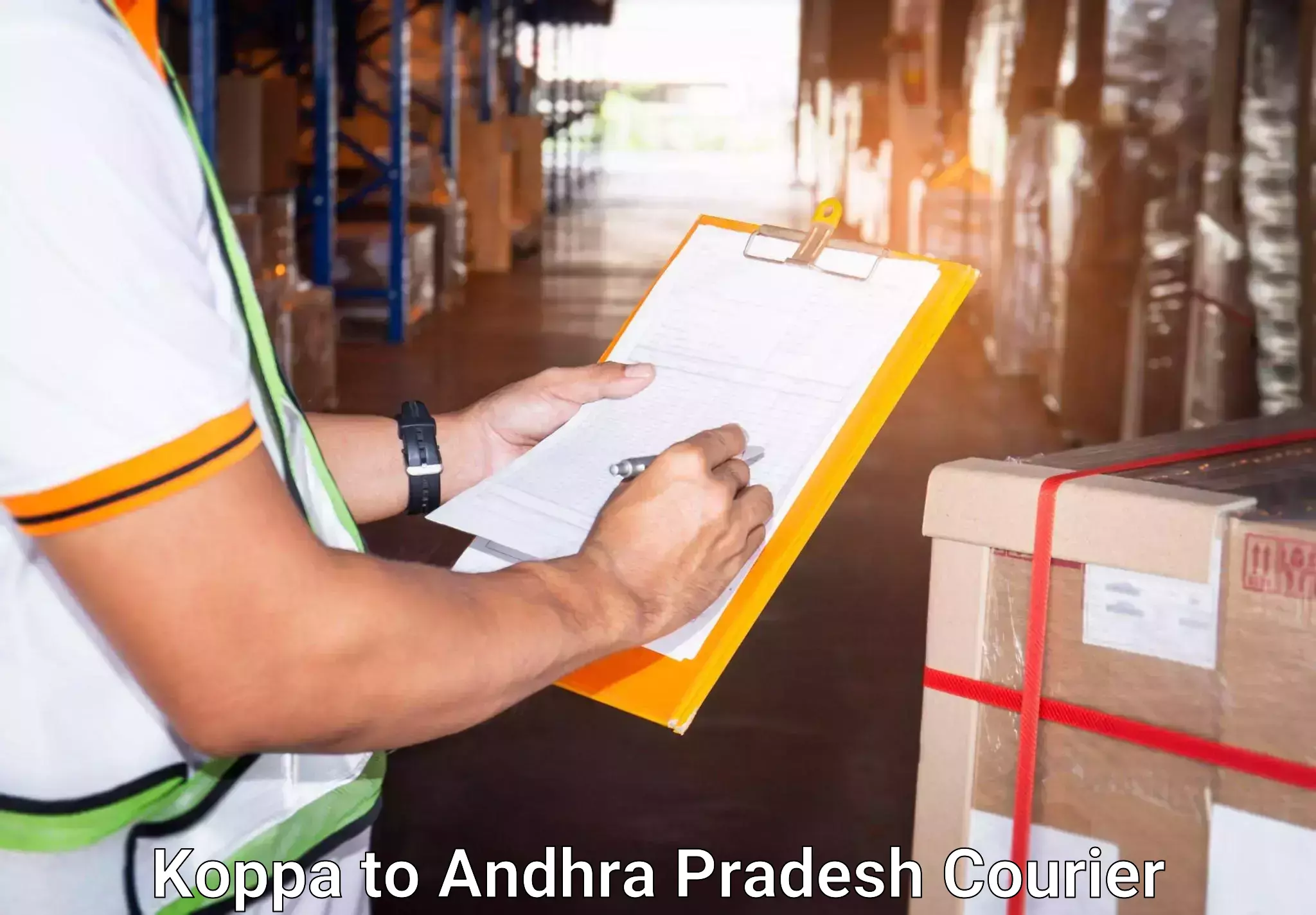 Personal luggage delivery Koppa to Achampet Palnadu