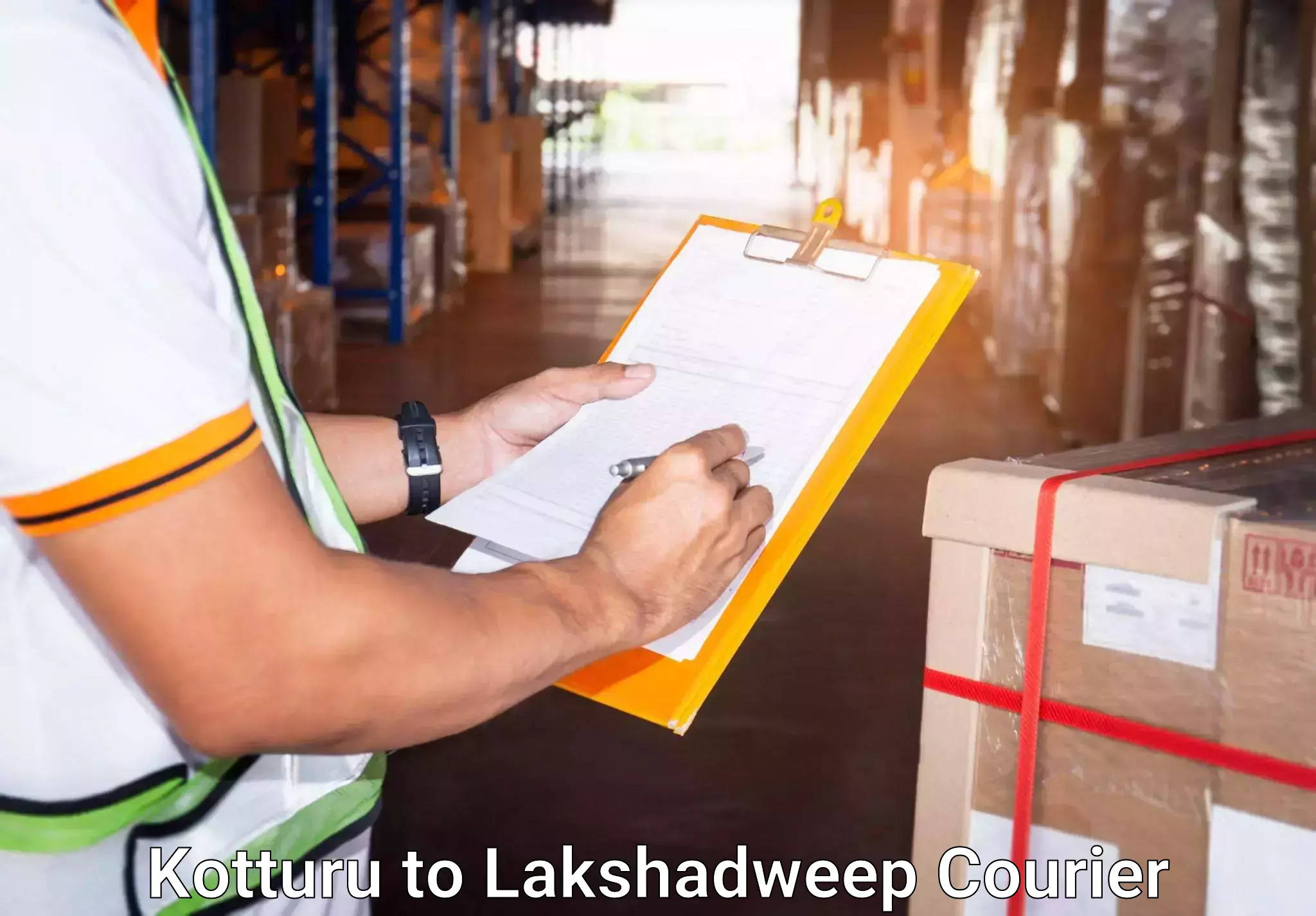 Professional baggage delivery in Kotturu to Lakshadweep