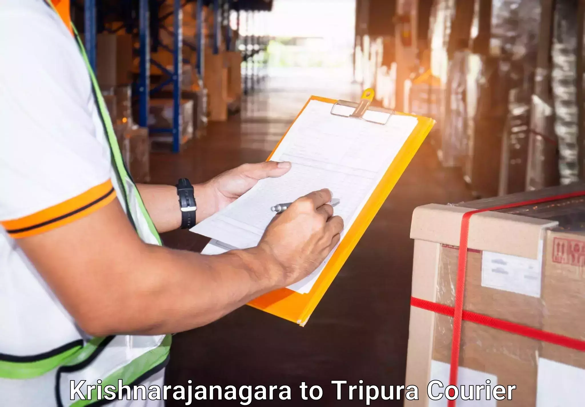 Luggage shipping estimate Krishnarajanagara to Agartala