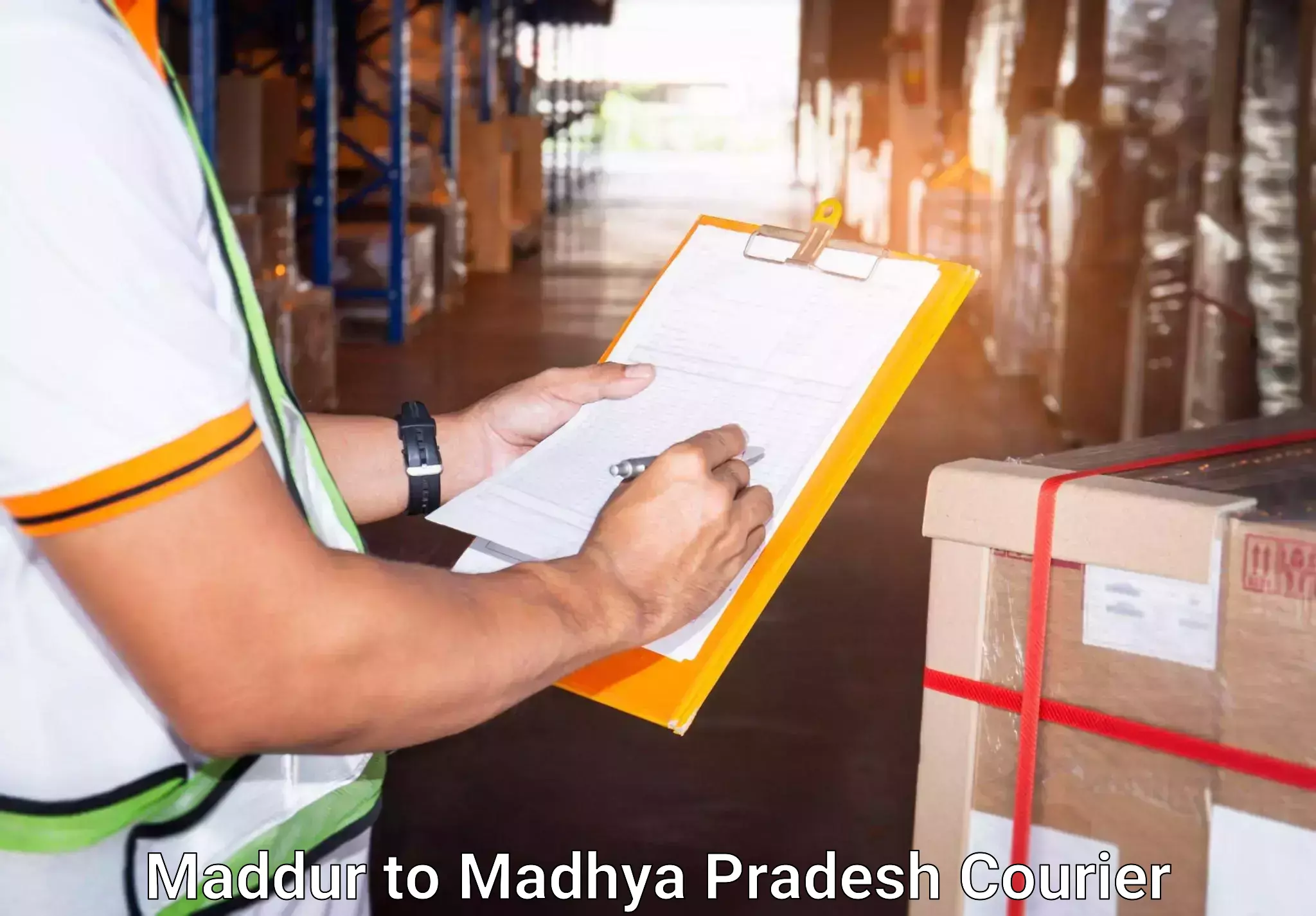 Baggage courier strategy Maddur to Gadarwara