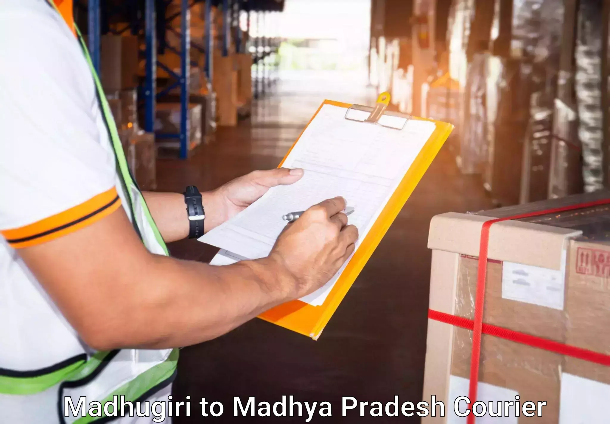 Baggage courier FAQs Madhugiri to Satna