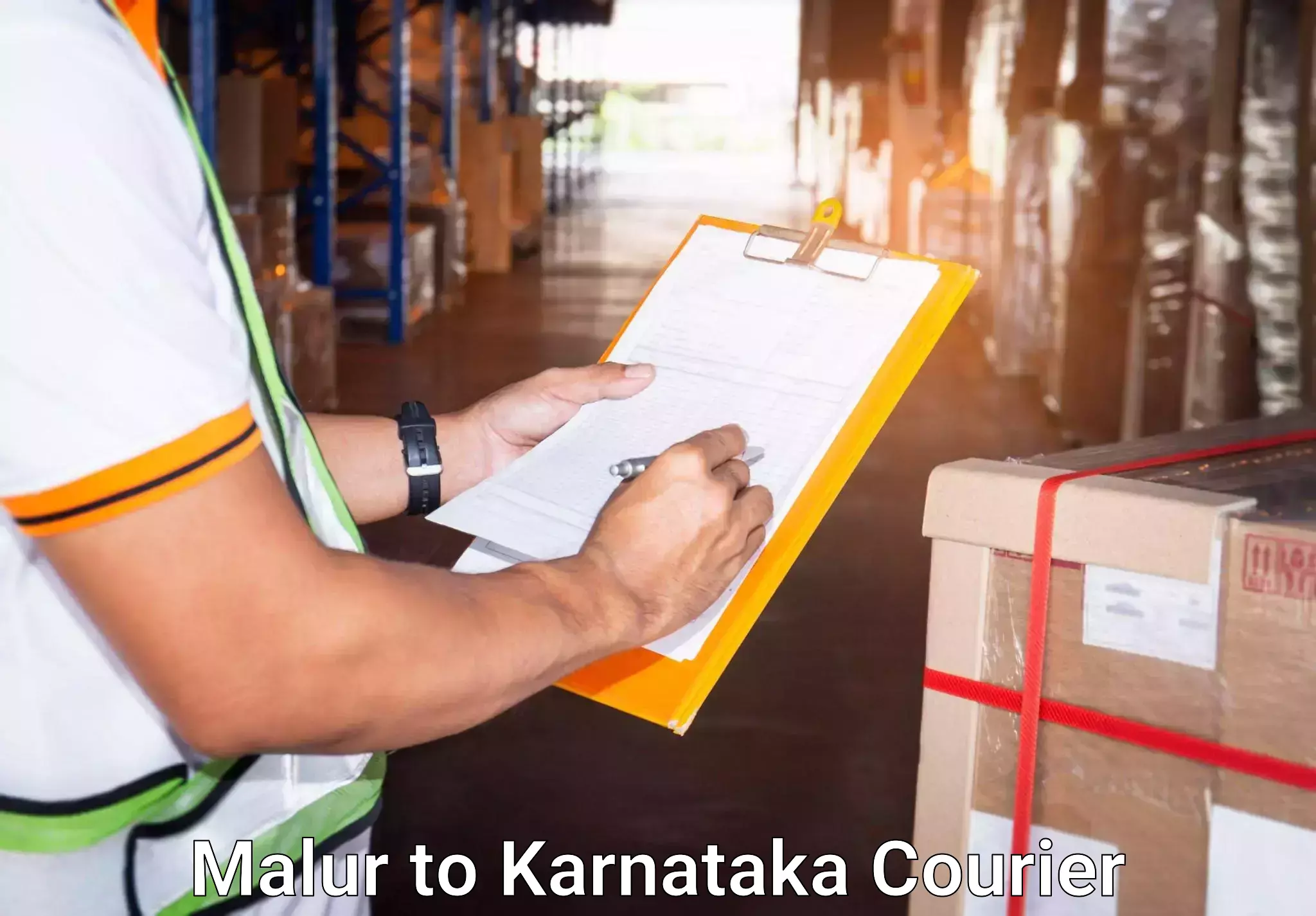 Scheduled baggage courier Malur to Krishnarajpete