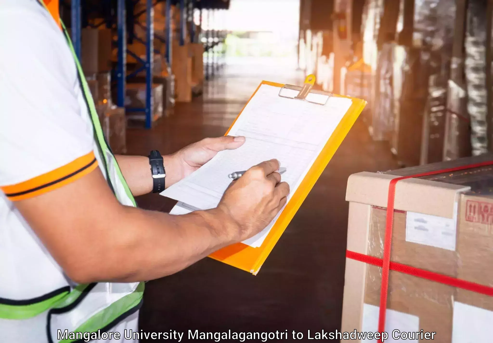 Personal luggage delivery Mangalore University Mangalagangotri to Lakshadweep