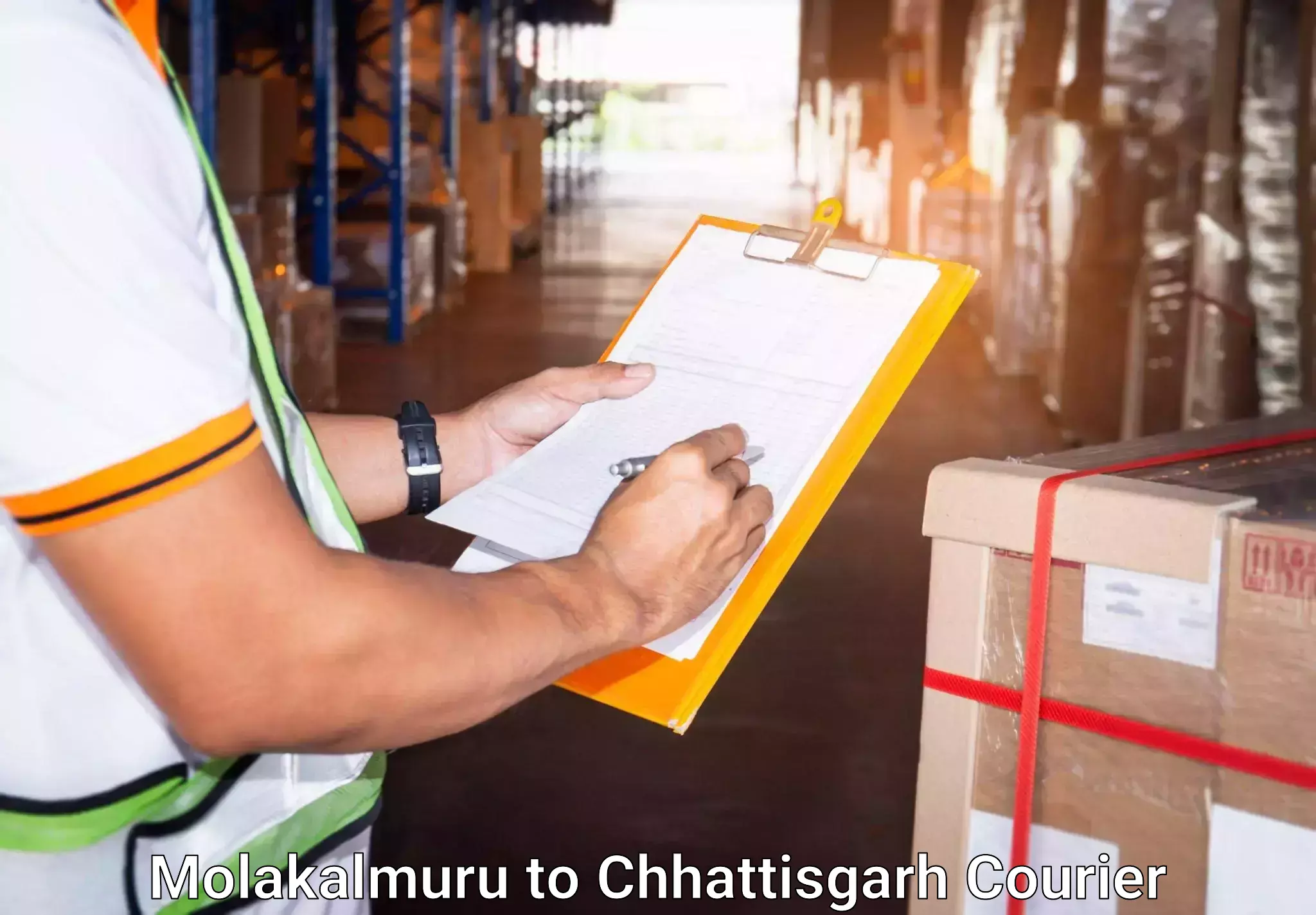 Door-to-door baggage service Molakalmuru to Chhattisgarh