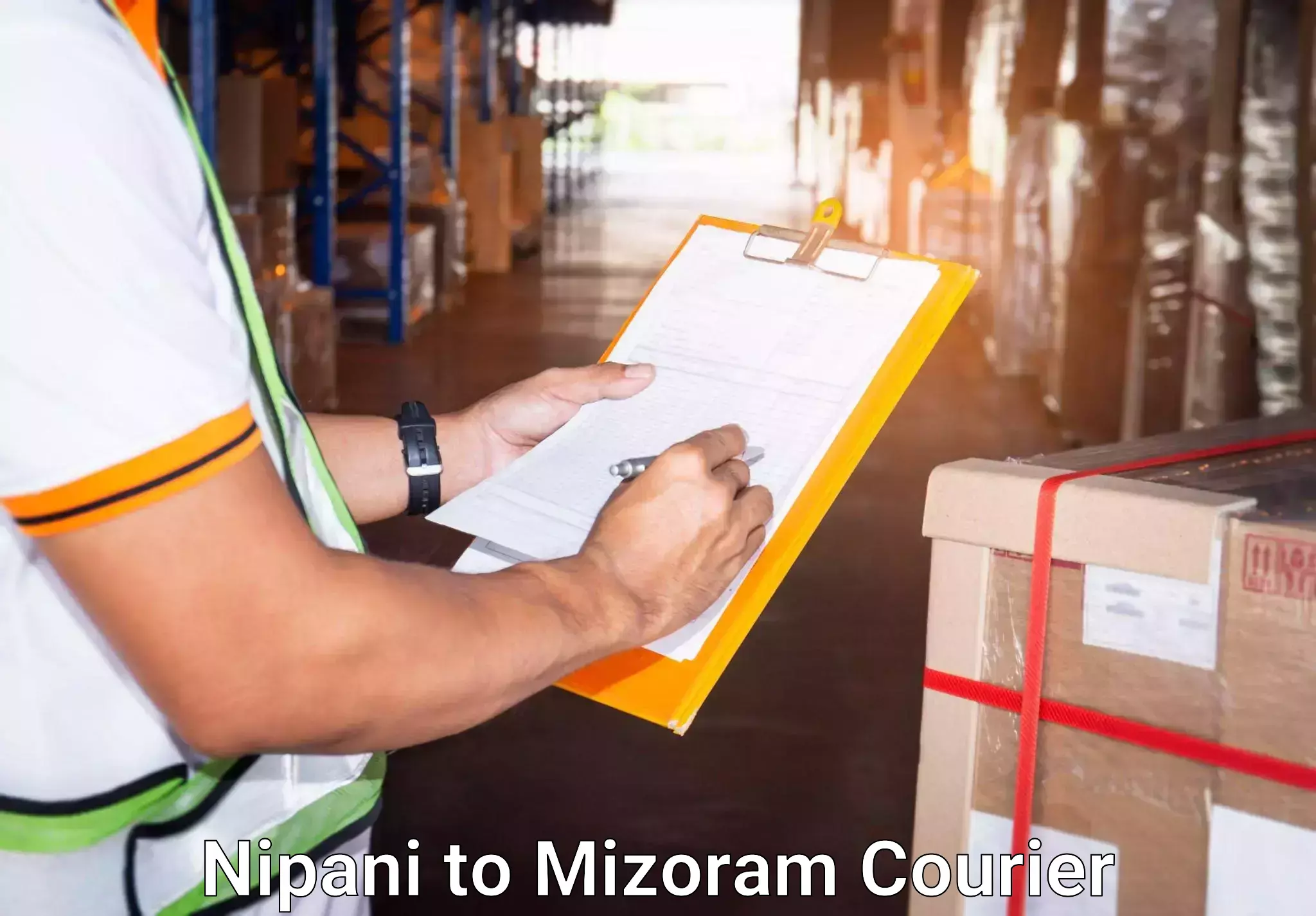 Baggage shipping service Nipani to Mizoram University Aizawl